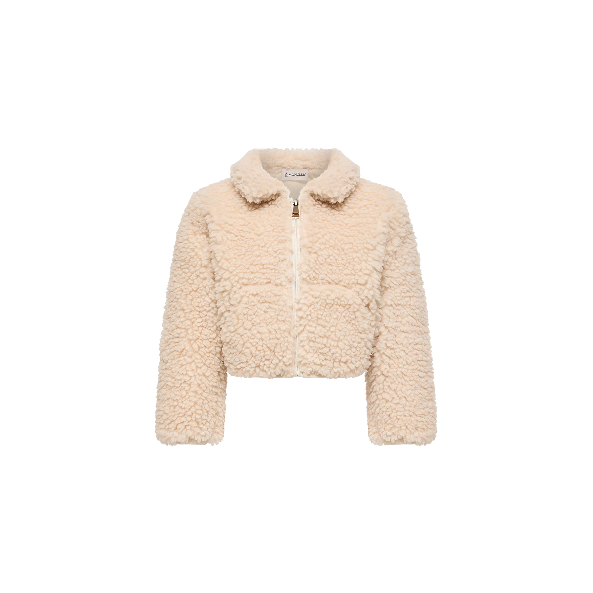 Moncler Kids' Teddy Fleece Sherpa Jacket - Cream 036 - Size 8Y - Image 2