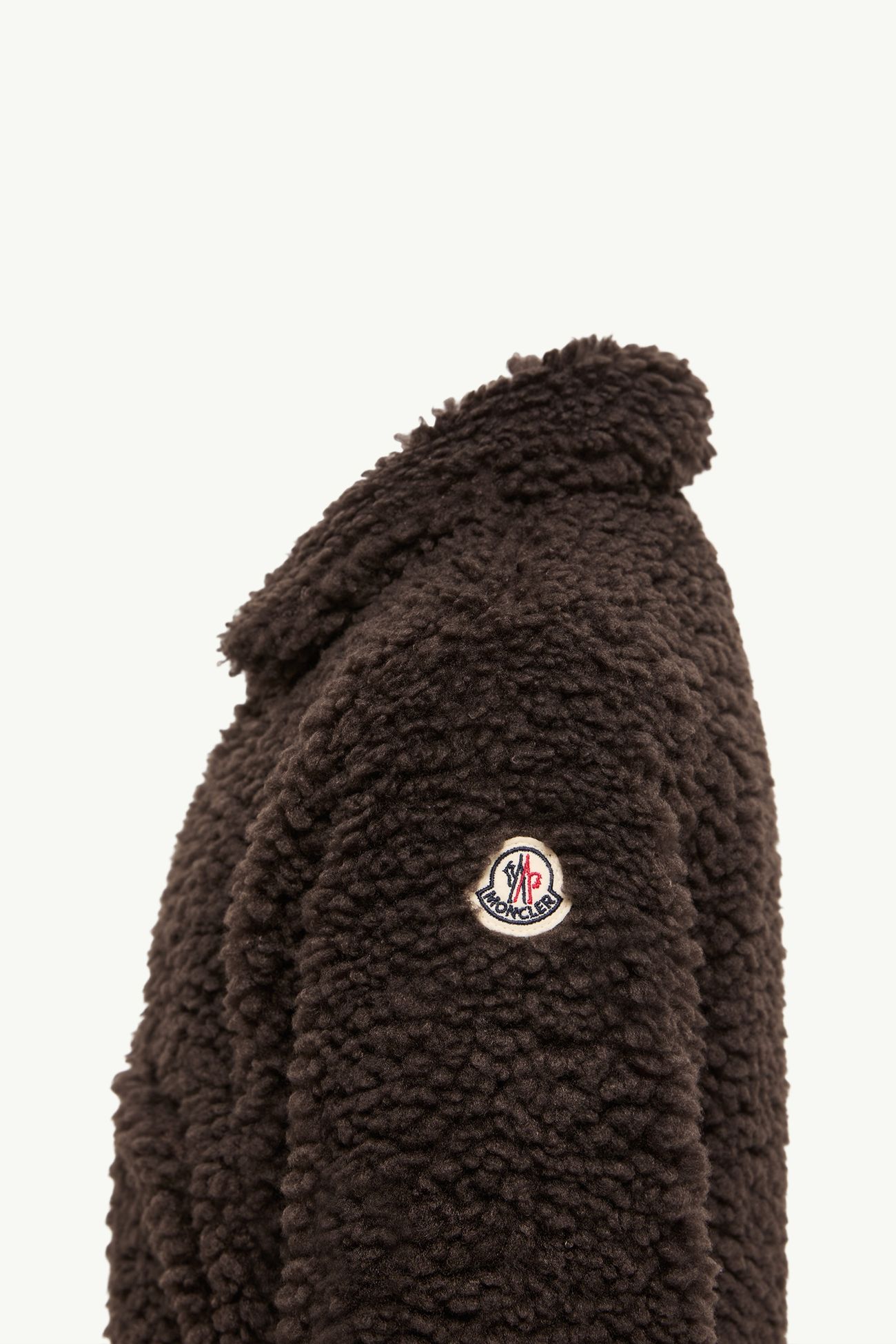 Teddy Zip-Up Sweatshirt Girl Brown Moncler 2