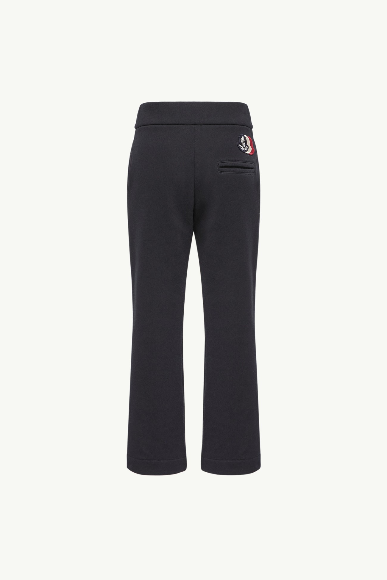 Tricolor Logo Cotton Track Pants Boy Dark Blue Moncler 3