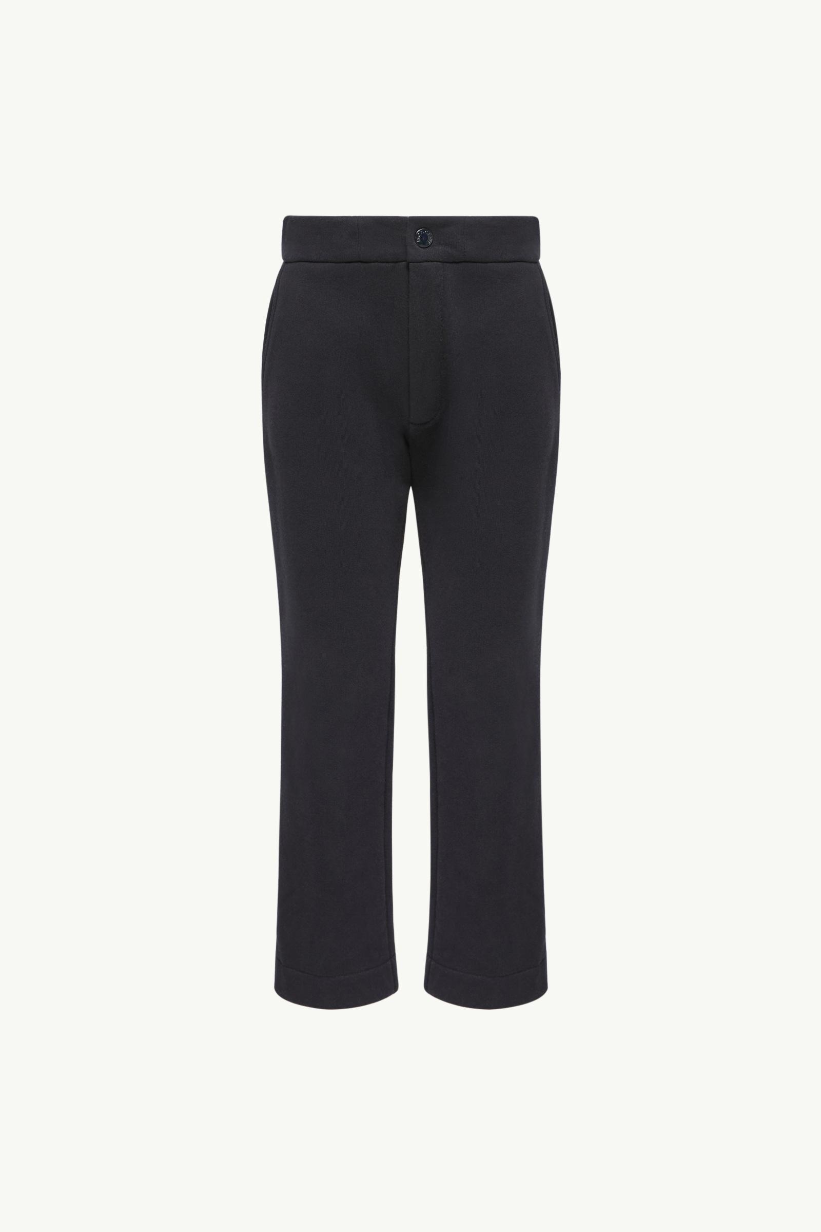 Tricolor Logo Cotton Track Pants Boy Dark Blue Moncler, 1 of 0
