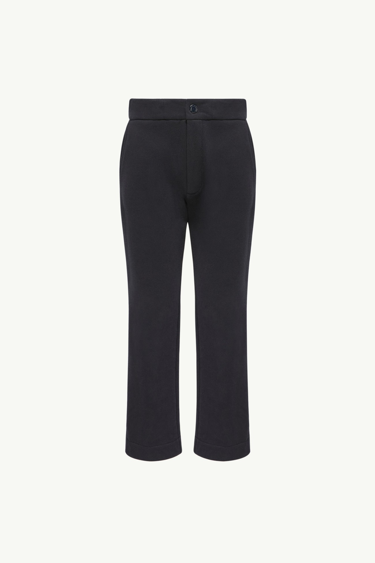 Pantalon de survêtement en coton à logo tricolore Garçon Bleu foncé Moncler 0