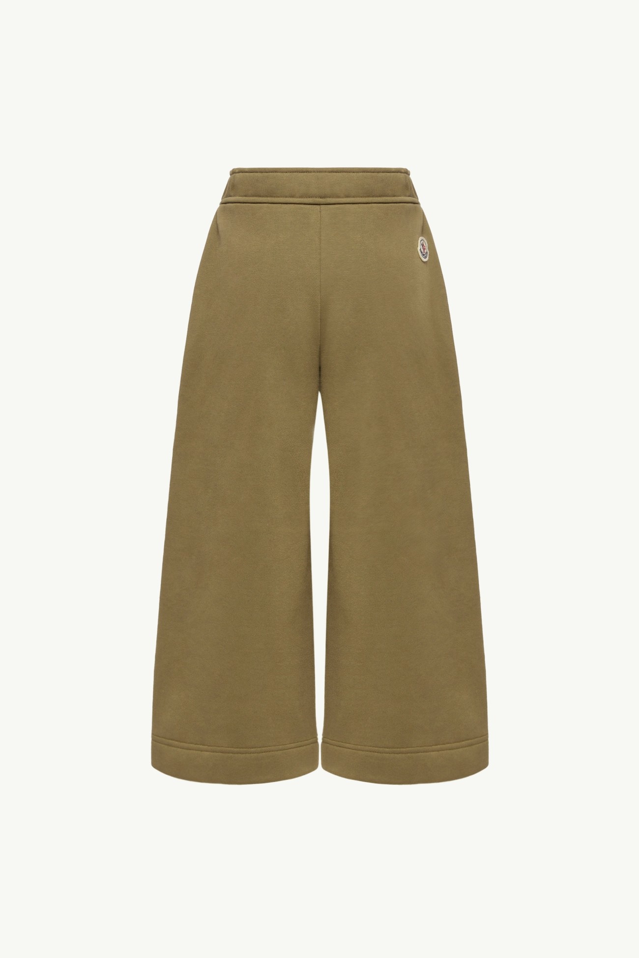Cotton Fleece Track Pants Girl Olive Green Moncler 2