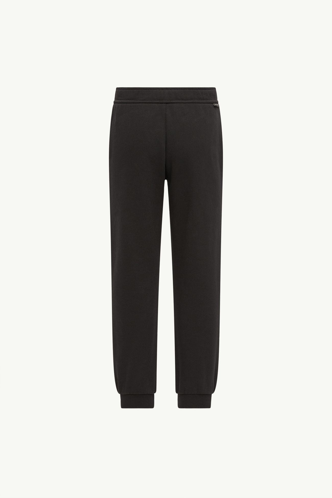 Embroidered Logo Cotton Sweatpants Boy Black Moncler 3