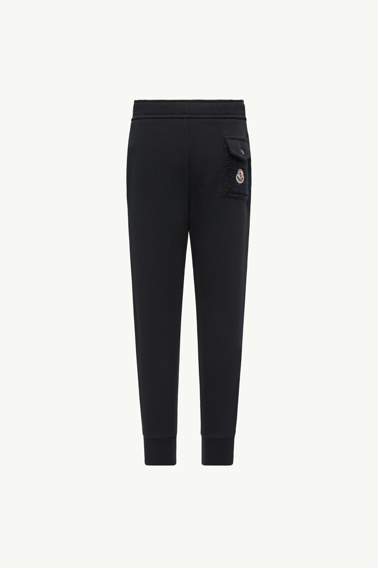 泰迪布口袋棉質針織布運動褲 男童 深藍色 Moncler 3