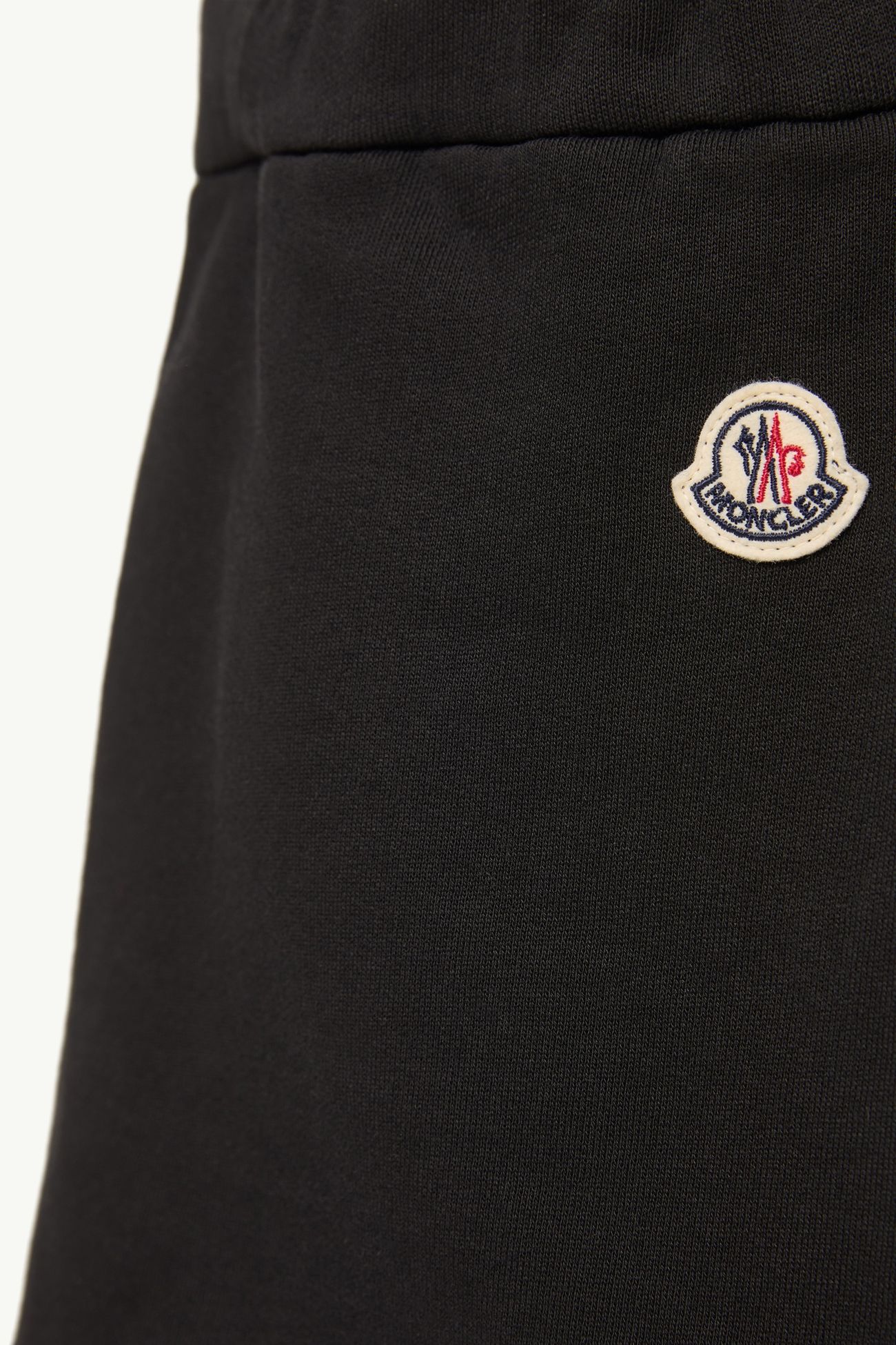Falda de algodón con adorno floral Niña Negro Moncler 4
