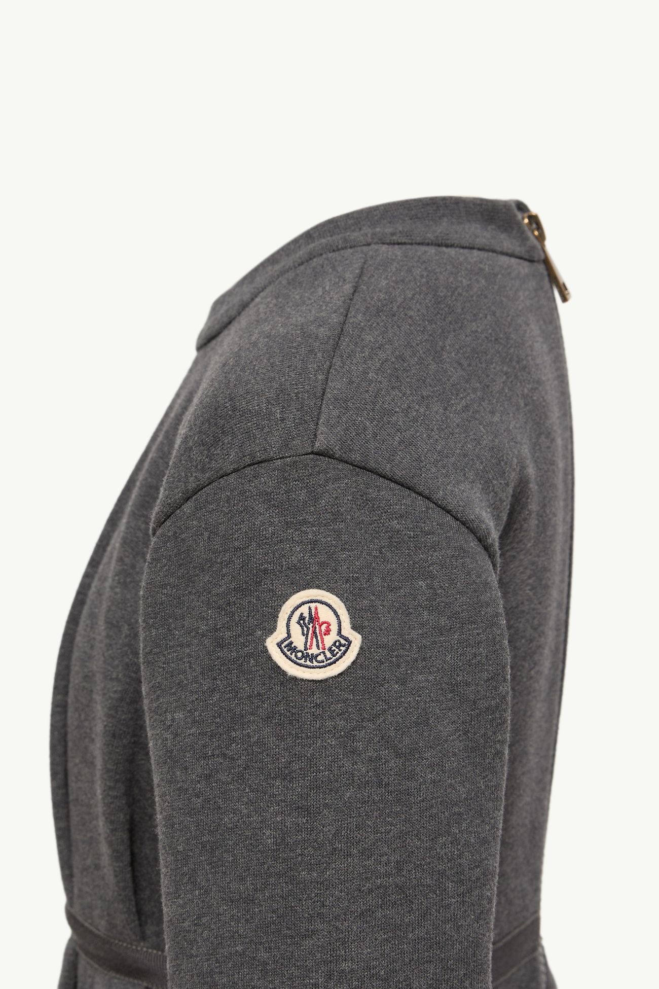 Cotton Sweatshirt Dress Girl Dark Gray Moncler 2