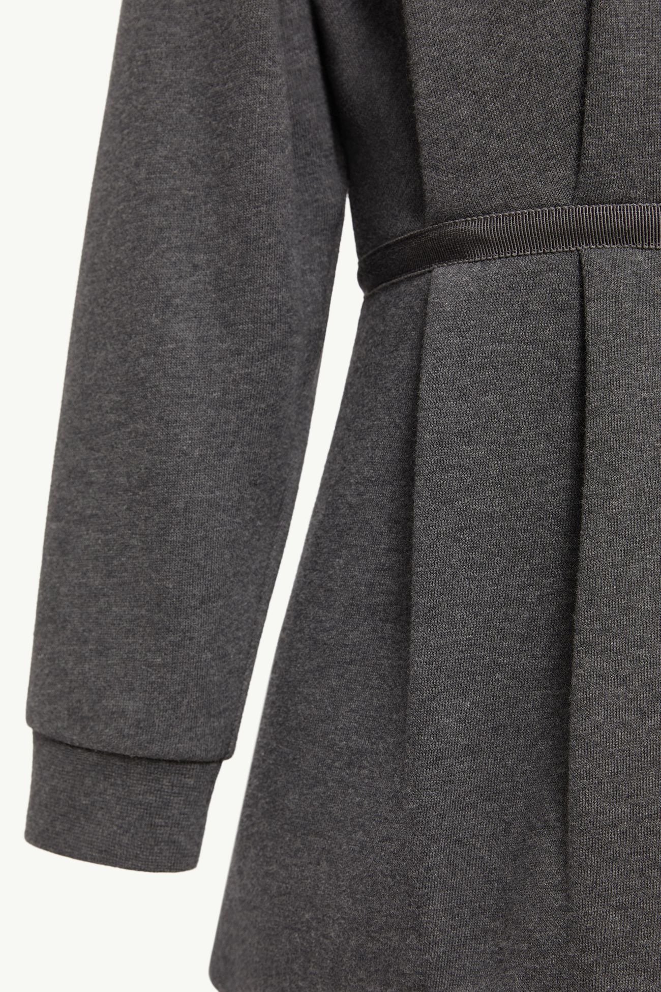 Cotton Sweatshirt Dress Girl Dark Gray Moncler 4