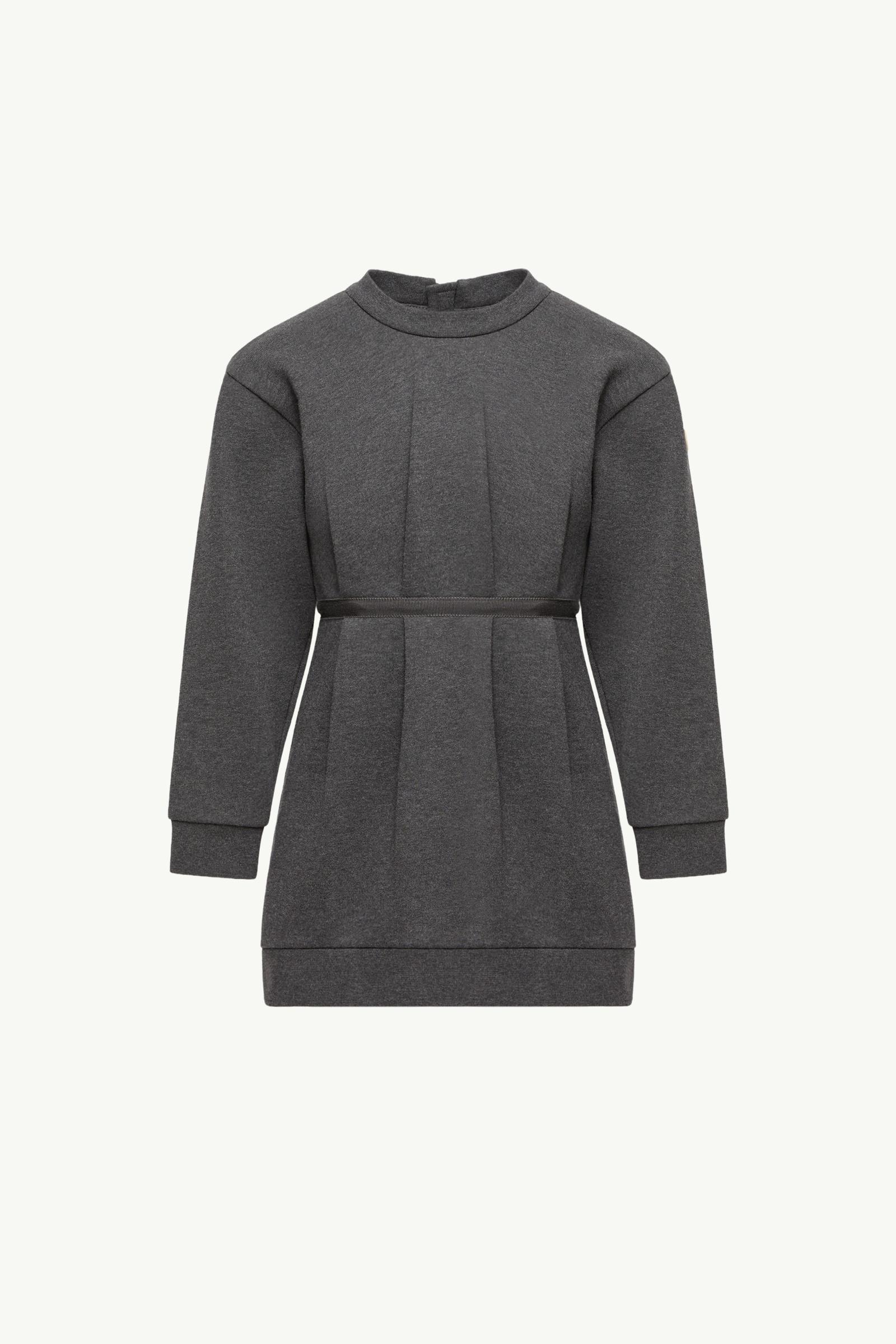 Cotton Sweatshirt Dress Girl Dark Gray Moncler, 1 of 0