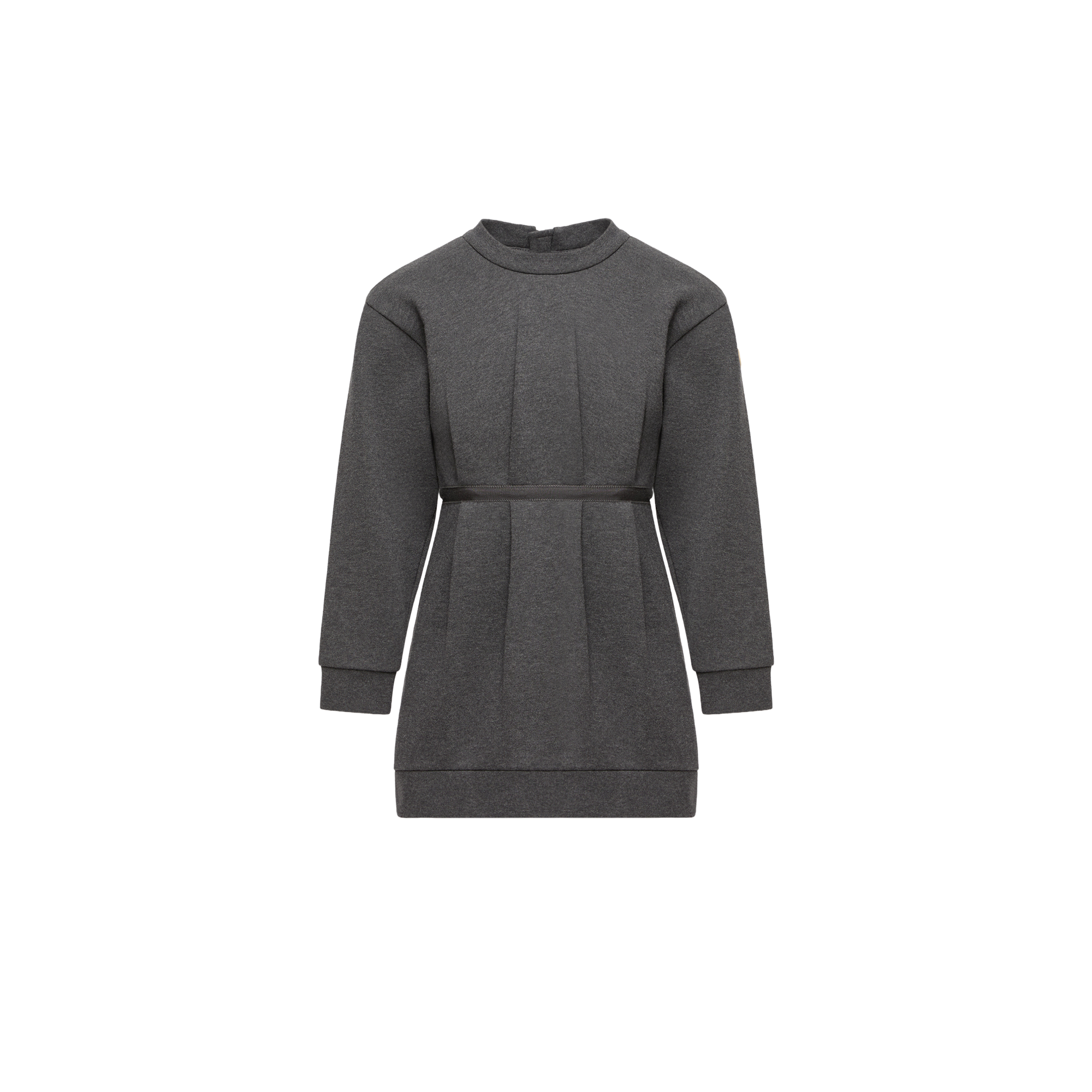 Moncler  Cotton Sweatshirt Dress for Girls in Gray, Size: 12Y