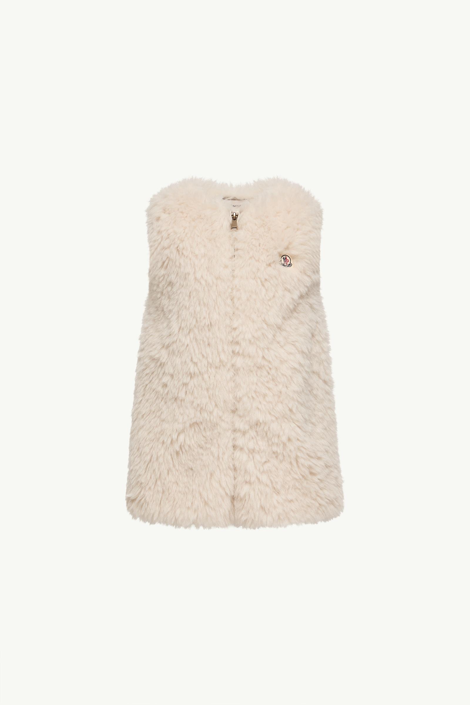 Vestido texturizado con cremallera Niña Blanco Marfil Moncler, 1 of 0