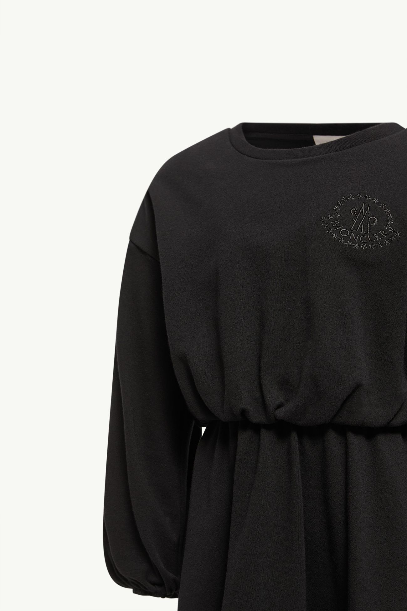 刺繡花卉長袖棉質連身裙 女童 黑色 Moncler 3