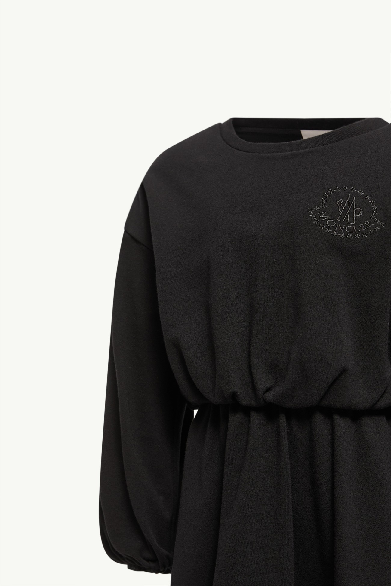 刺繡花卉長袖棉質連身裙 女童 黑色 Moncler 3