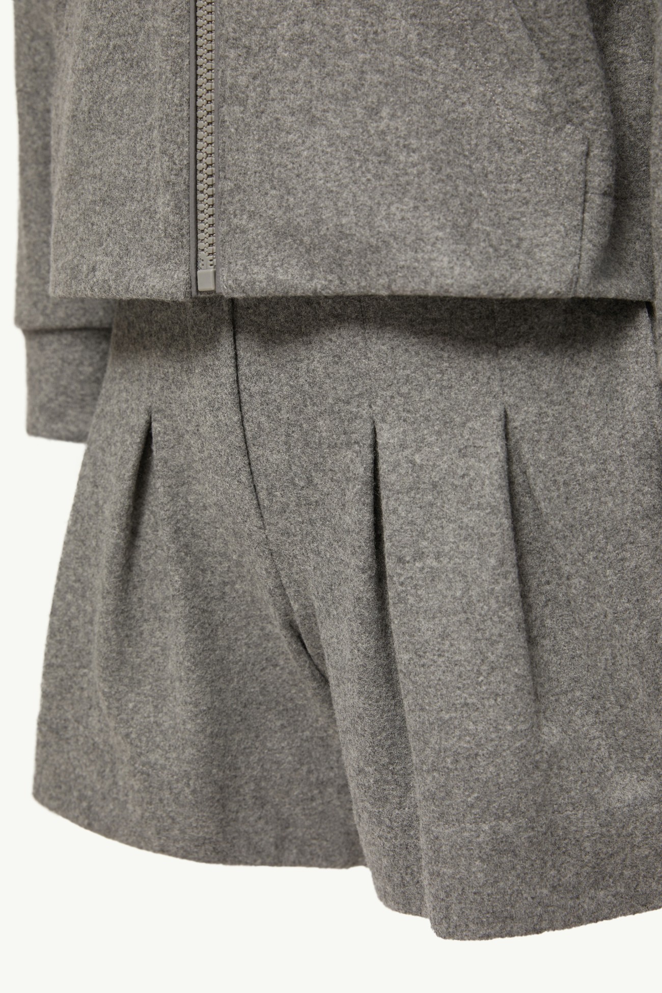 Wool Jersey Set Girl Gray Moncler 4