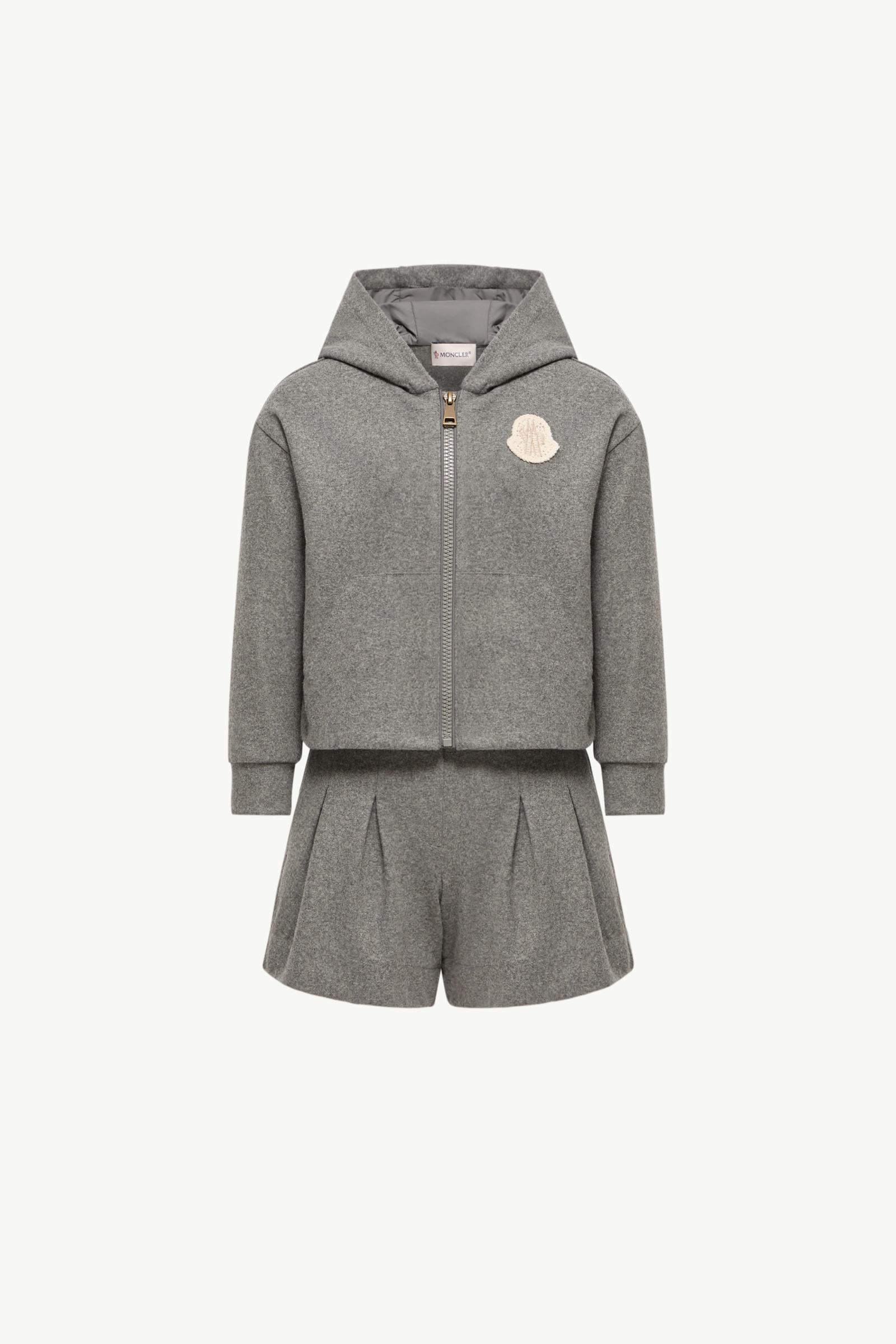 Wool Jersey Set Girl Gray Moncler, 1 of 0