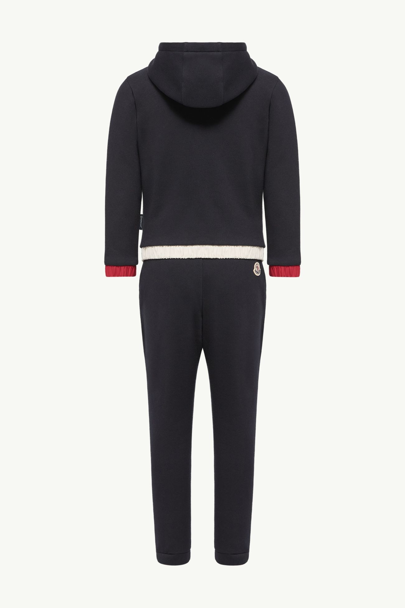 Cotton Fleece Sweatsuit Boy Navy Blue Moncler 3