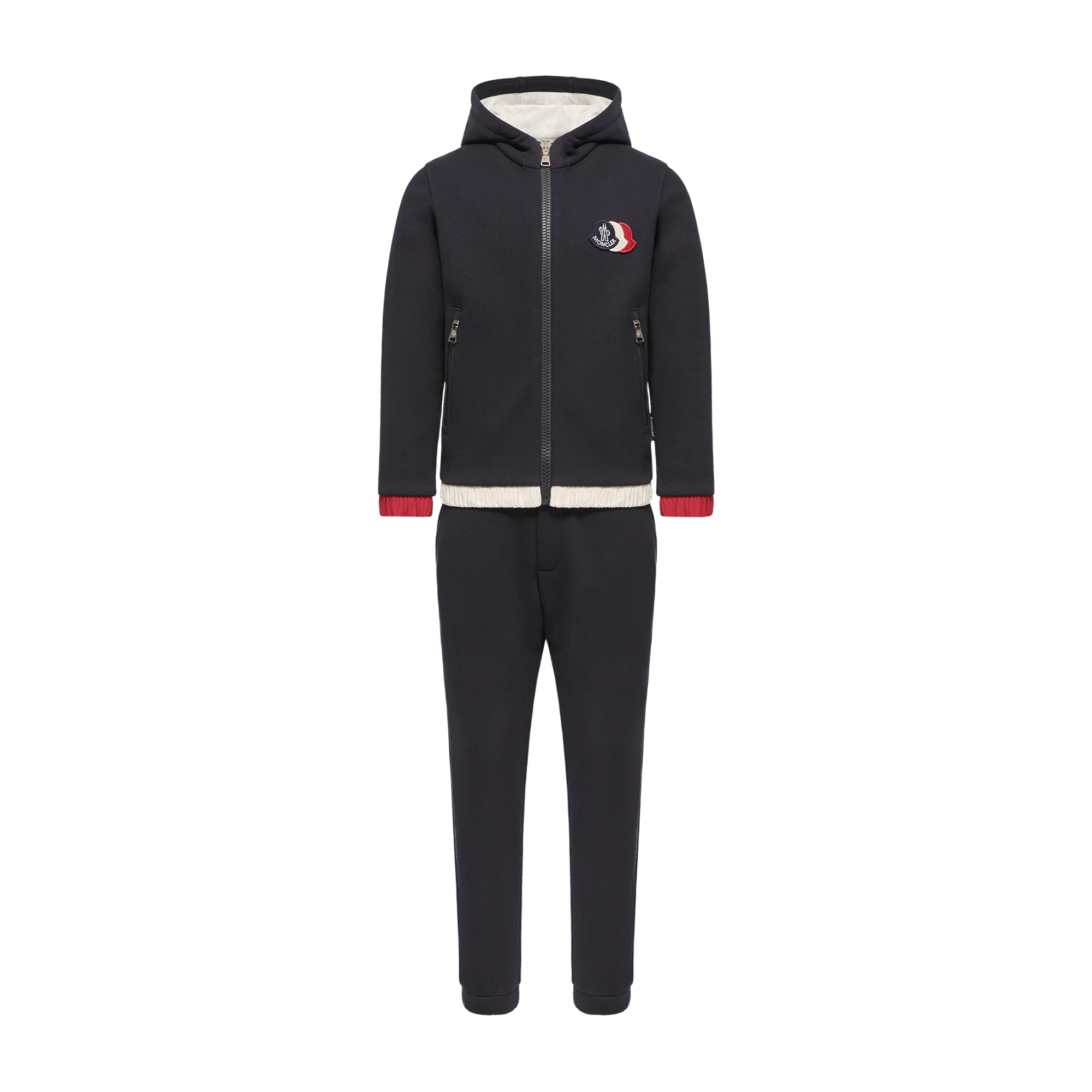 Moncler Logo Cotton Tracksuit - Unisex - Kids Sport Sets - Blue - 6 Y | 116 Cm - Kids - Image 5