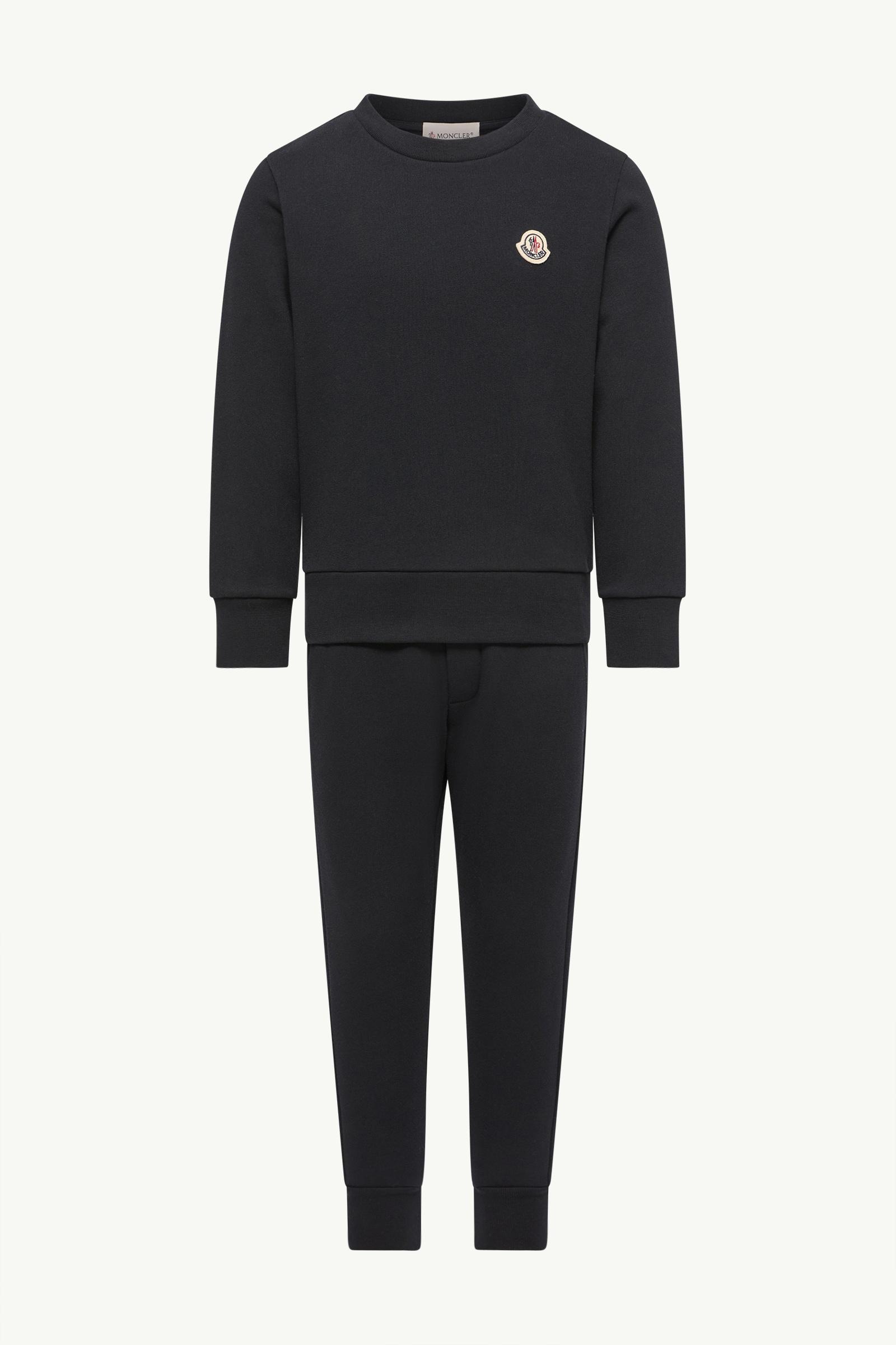 Embroidered Logo Cotton Sweatsuit Boy Dark Blue Moncler, 1 of 0