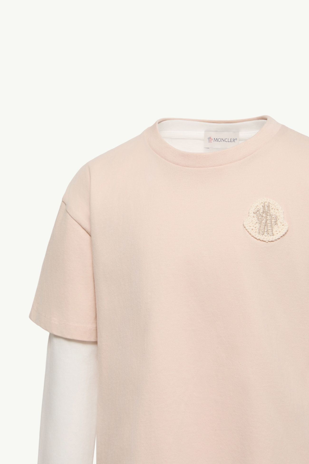 女童棉质T恤（两件装） 女童 白色 & 粉色 Moncler 2