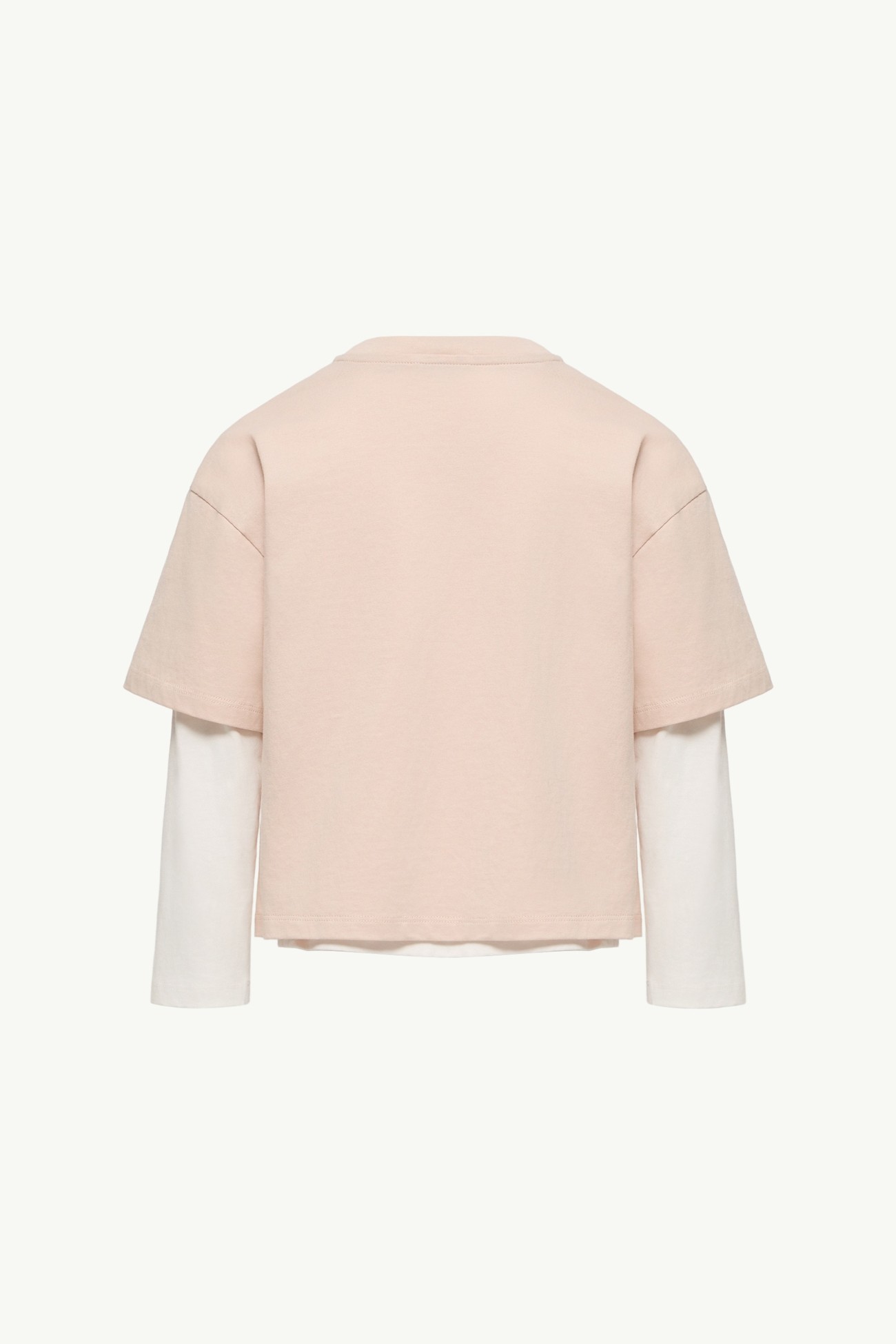 T-shirt in cotone (set da due pezzi) Bambina Bianco & Rosa Moncler 3
