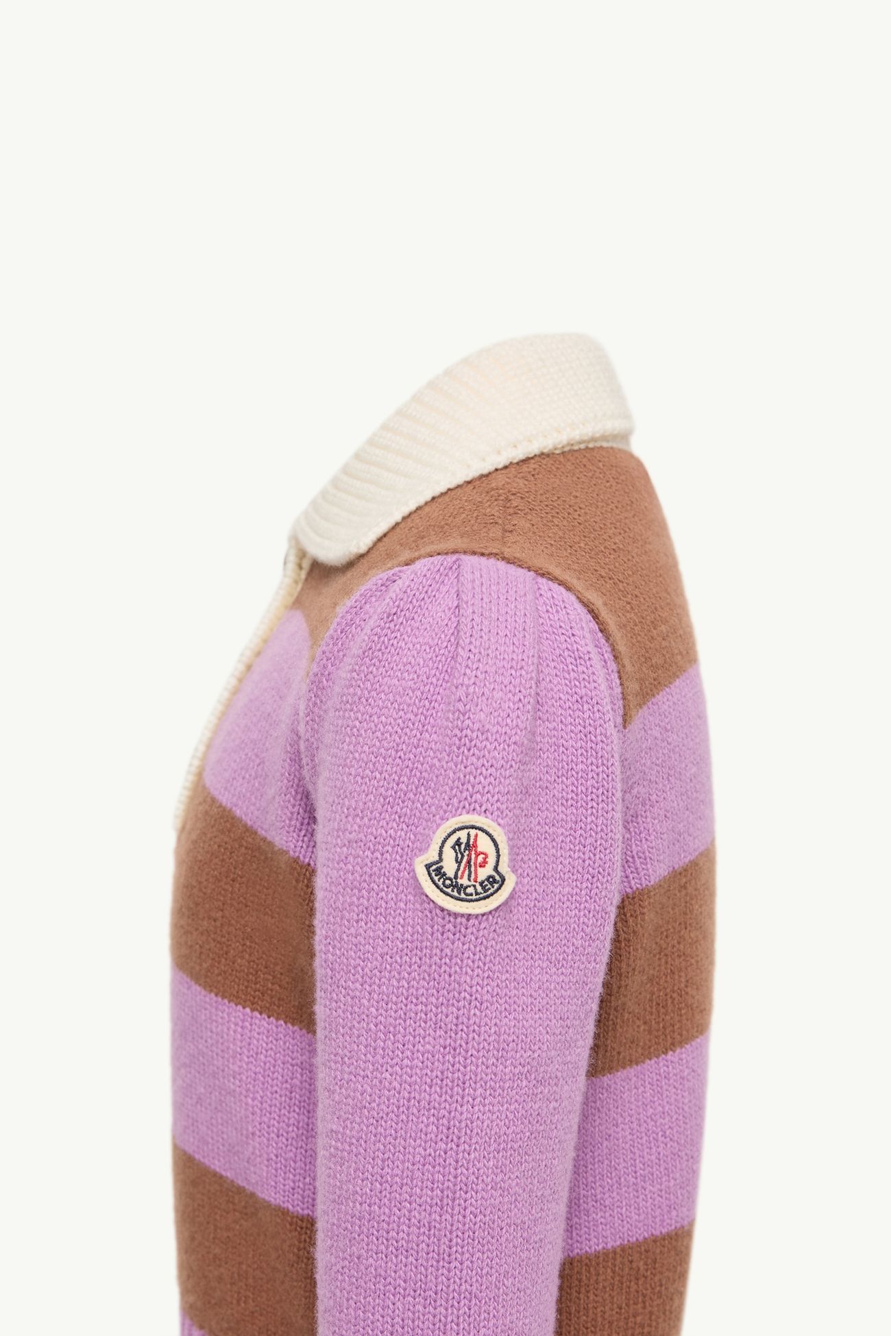 Poloshirt aus Woll- und Kaschmirstrick Mädchen Mauve & Braun Moncler 2