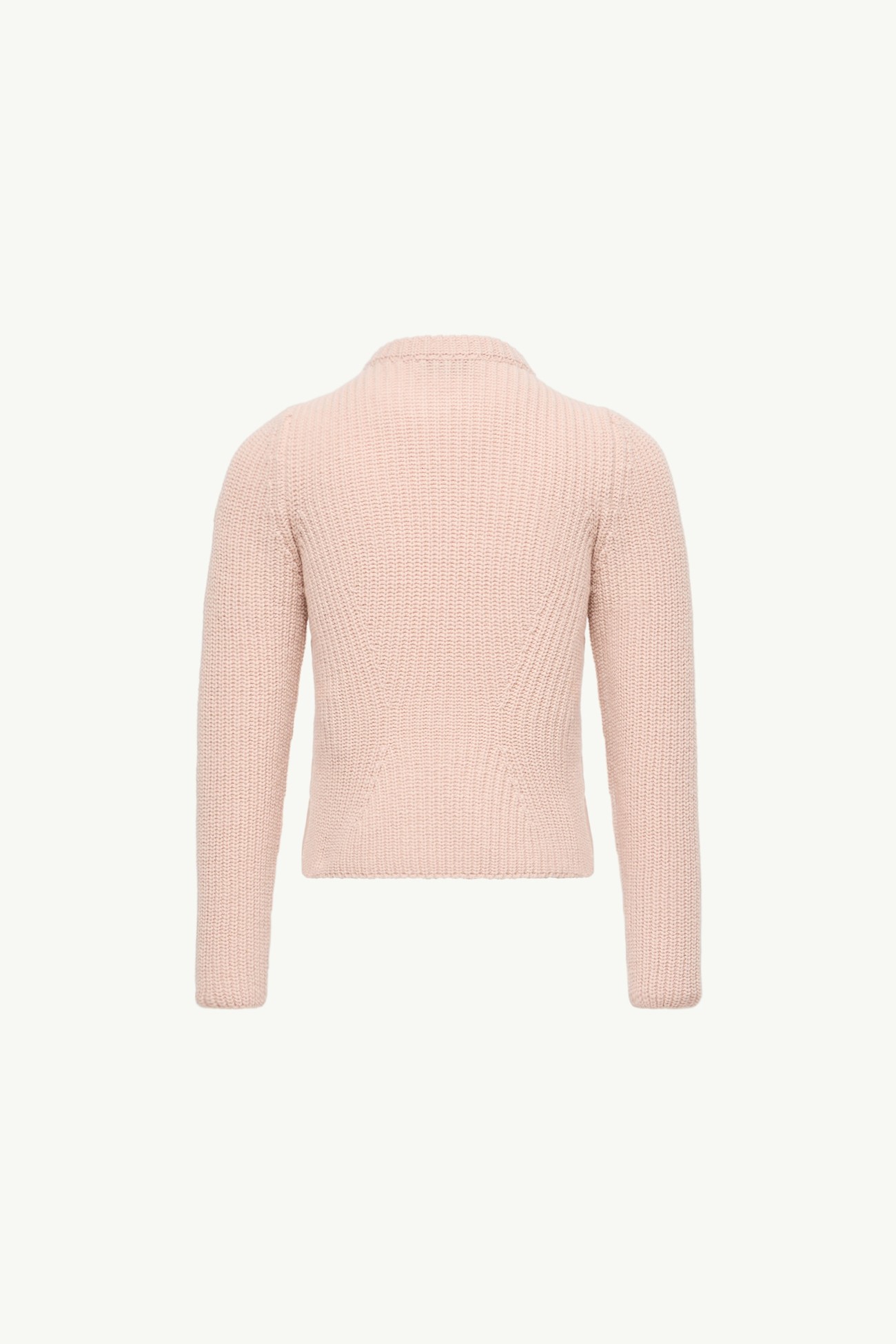 Cárdigan acolchado de lana y cachemira con cremallera Niña Rosado Moncler 2