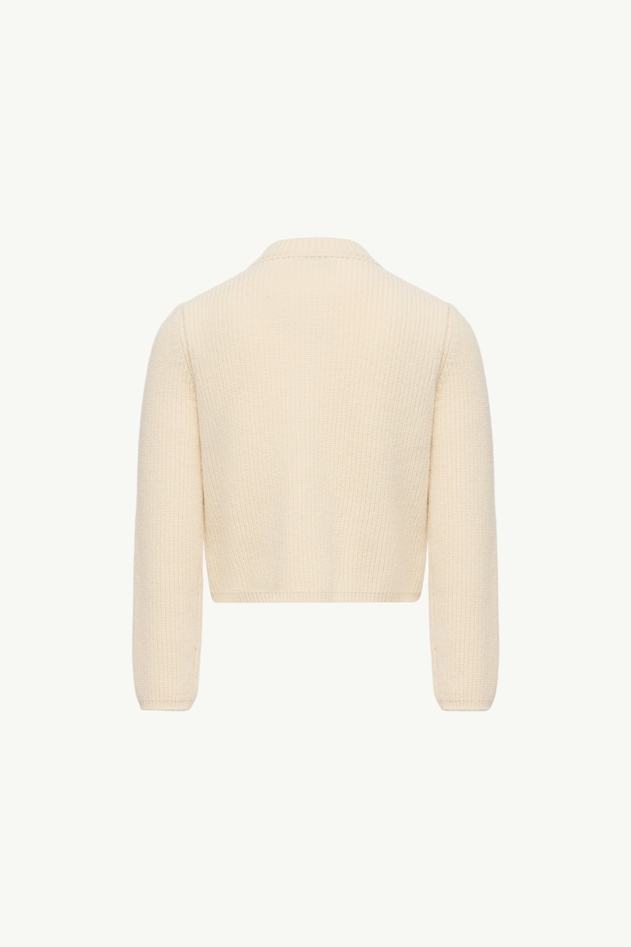 羊毛及羊絨夾層開襟毛衣 女童 象牙白色 Moncler 3