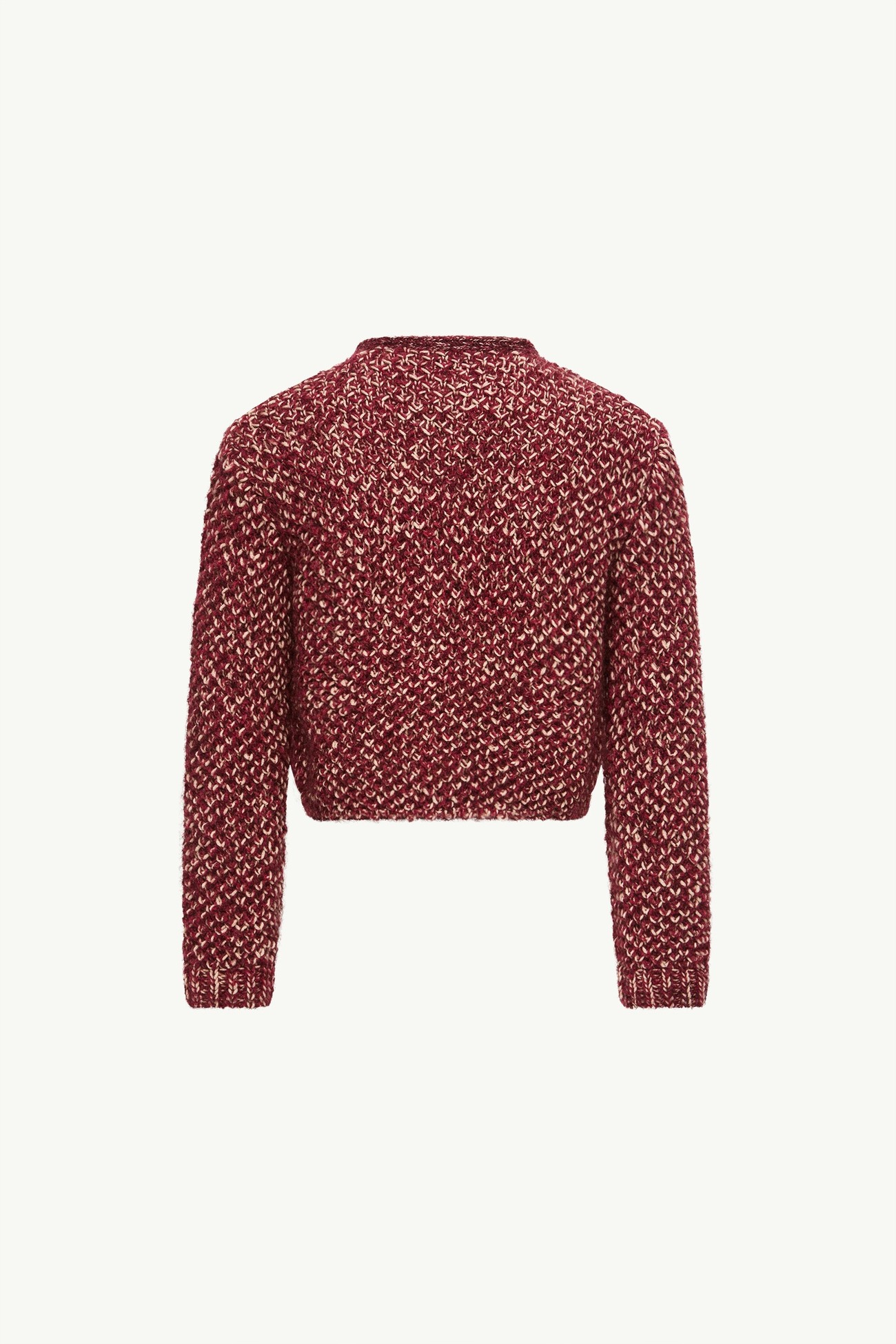 Cardigan en laine mélangée matelassée Fille Rose Framboise Moncler 3