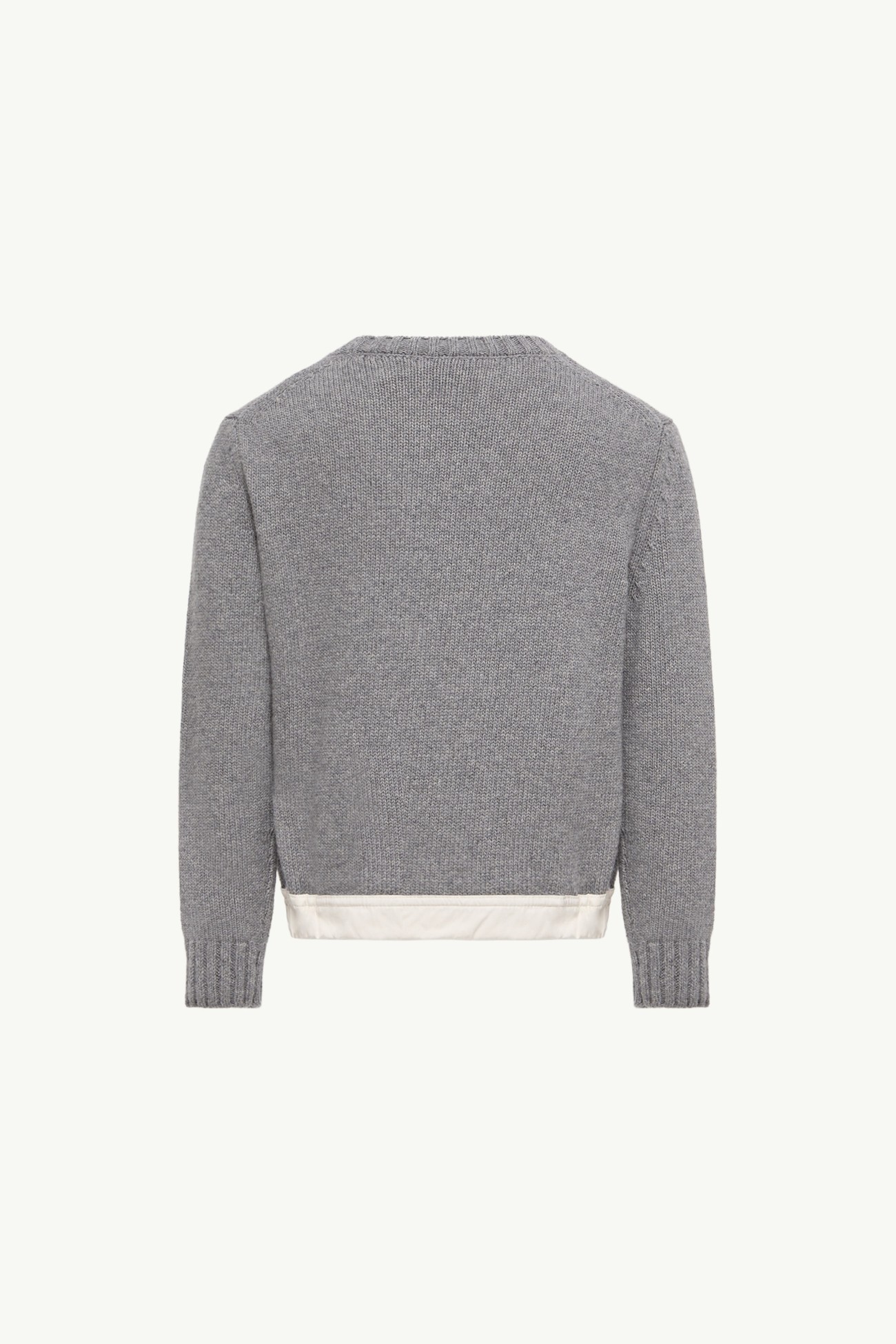 Wool & Cashmere Knit Jumper Boy Gray Moncler 3