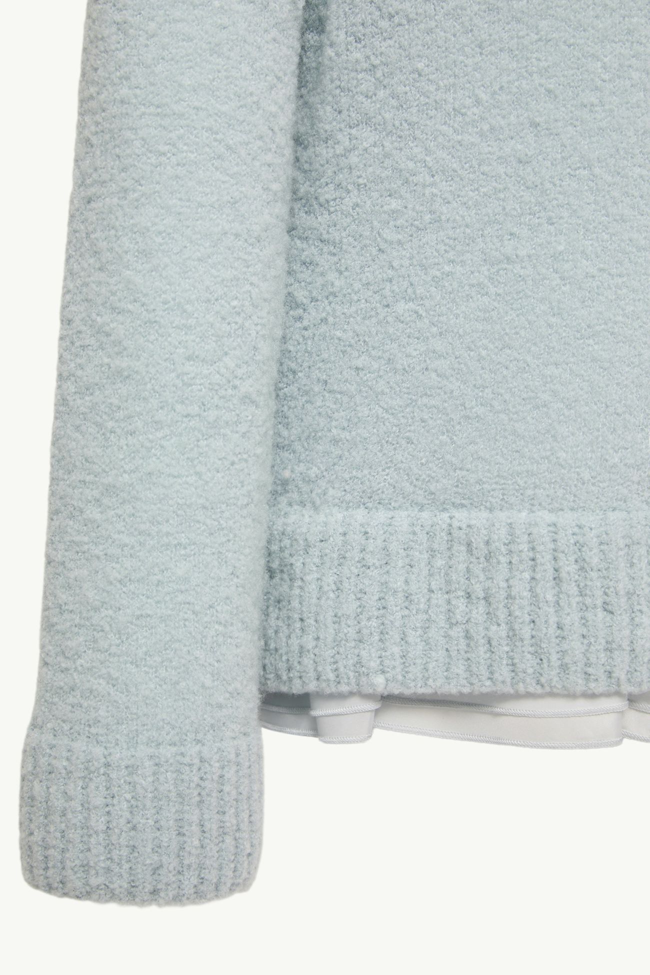Bestickter Pullover aus Wollmischung Mädchen Pastellblau Moncler 3
