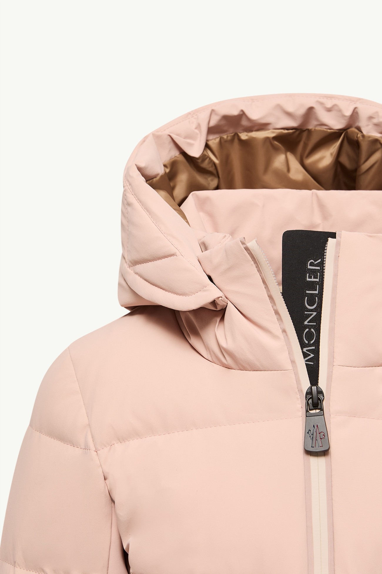 Plumífero de esquí con capucha New Guyane Niña Rosado Moncler 3