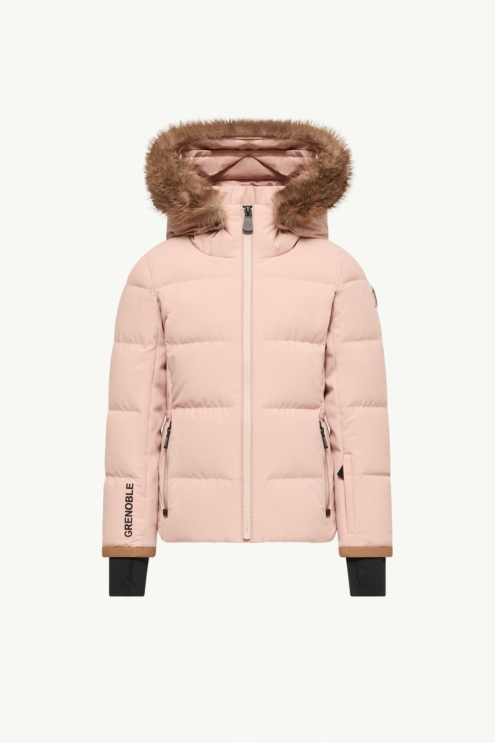 New Guyane Hooded Down Ski Jacket Girl Pink Moncler, 1 of 0