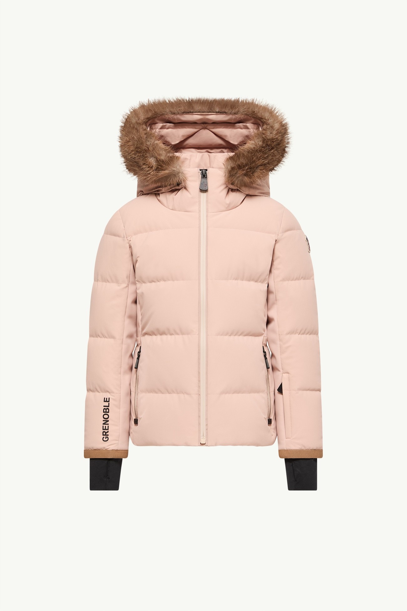 New Guyane連帽滑雪羽絨外套 女童 粉紅色 Moncler 0