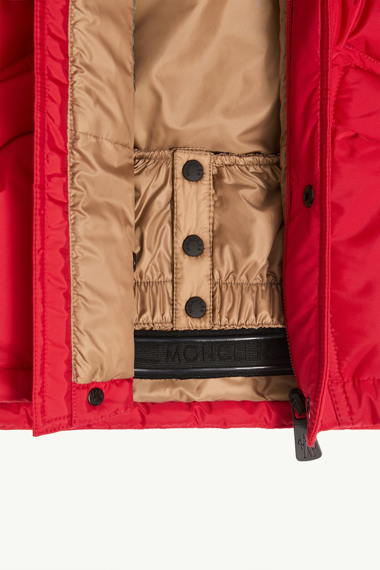 Miller isolierte Skijacke mit Kapuze Jungen Rot Moncler 4