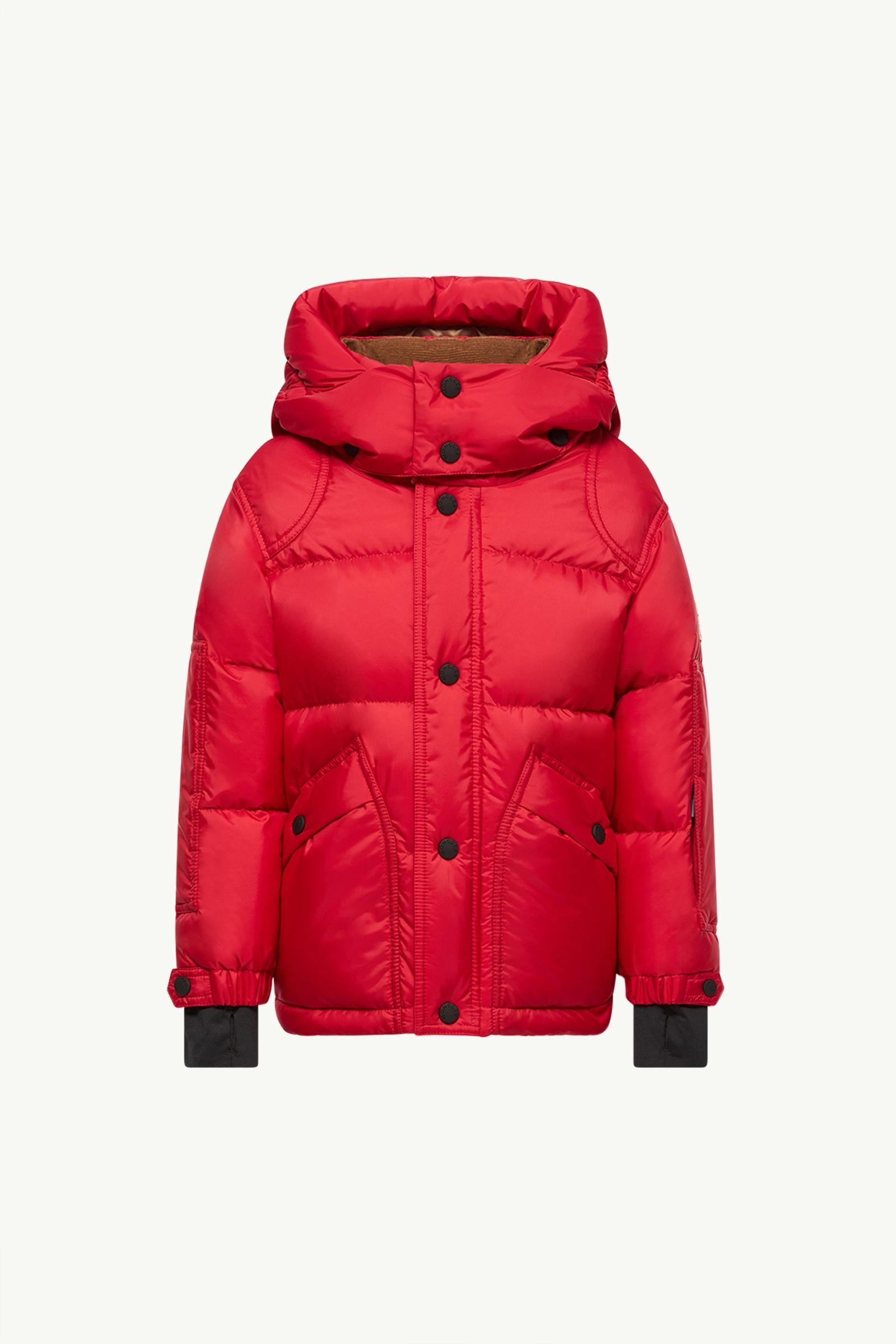 Miller Hooded Insulated Ski Jacket Boy Red Moncler, 1 of 0