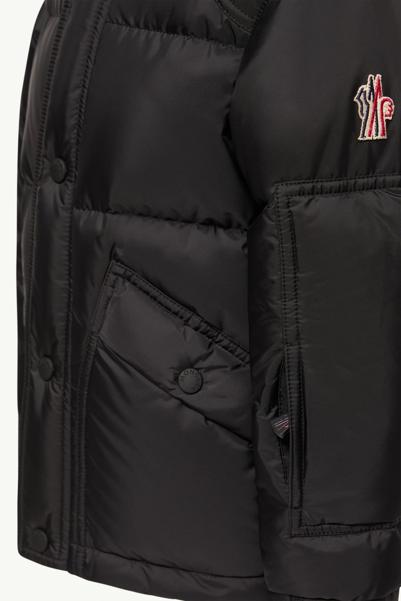 Miller isolierte Skijacke mit Kapuze Jungen Schwarz Moncler 5