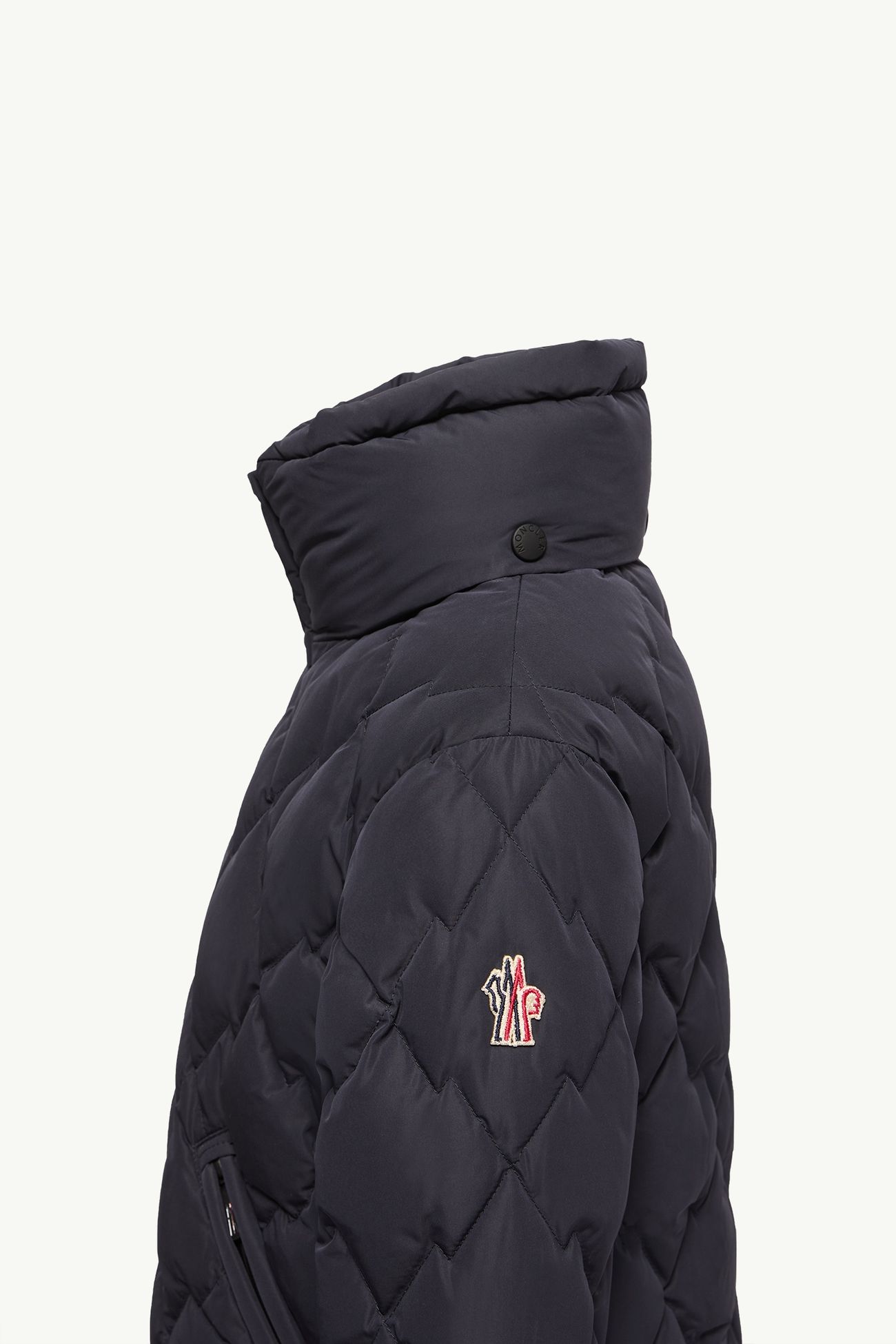 Bramans isolierte Skijacke mit Rautensteppung Jungen Navyblau Moncler 1
