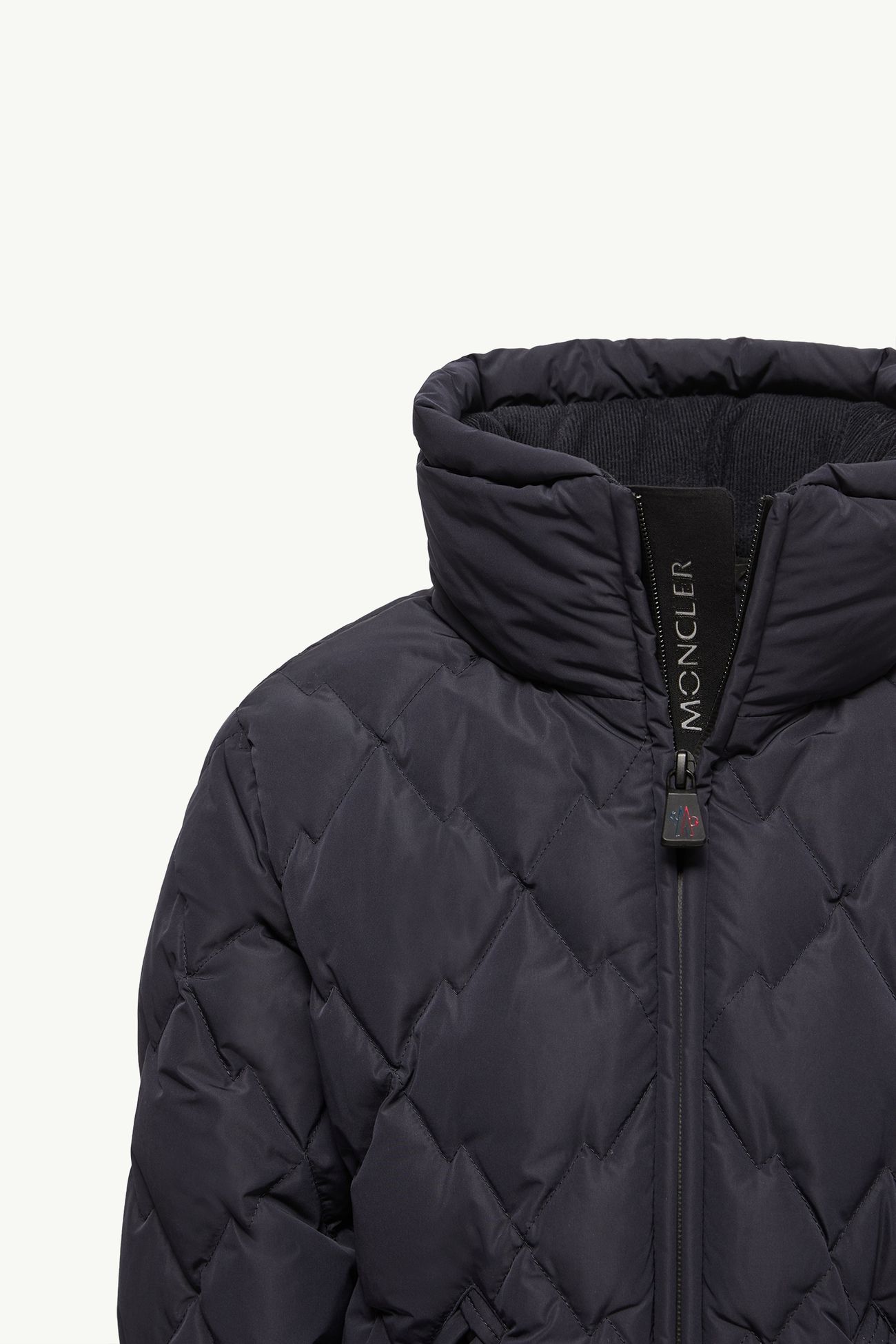 Chaqueta de esquí aislante con acolchado de rombos Bramans Niño Azul marino Moncler 4