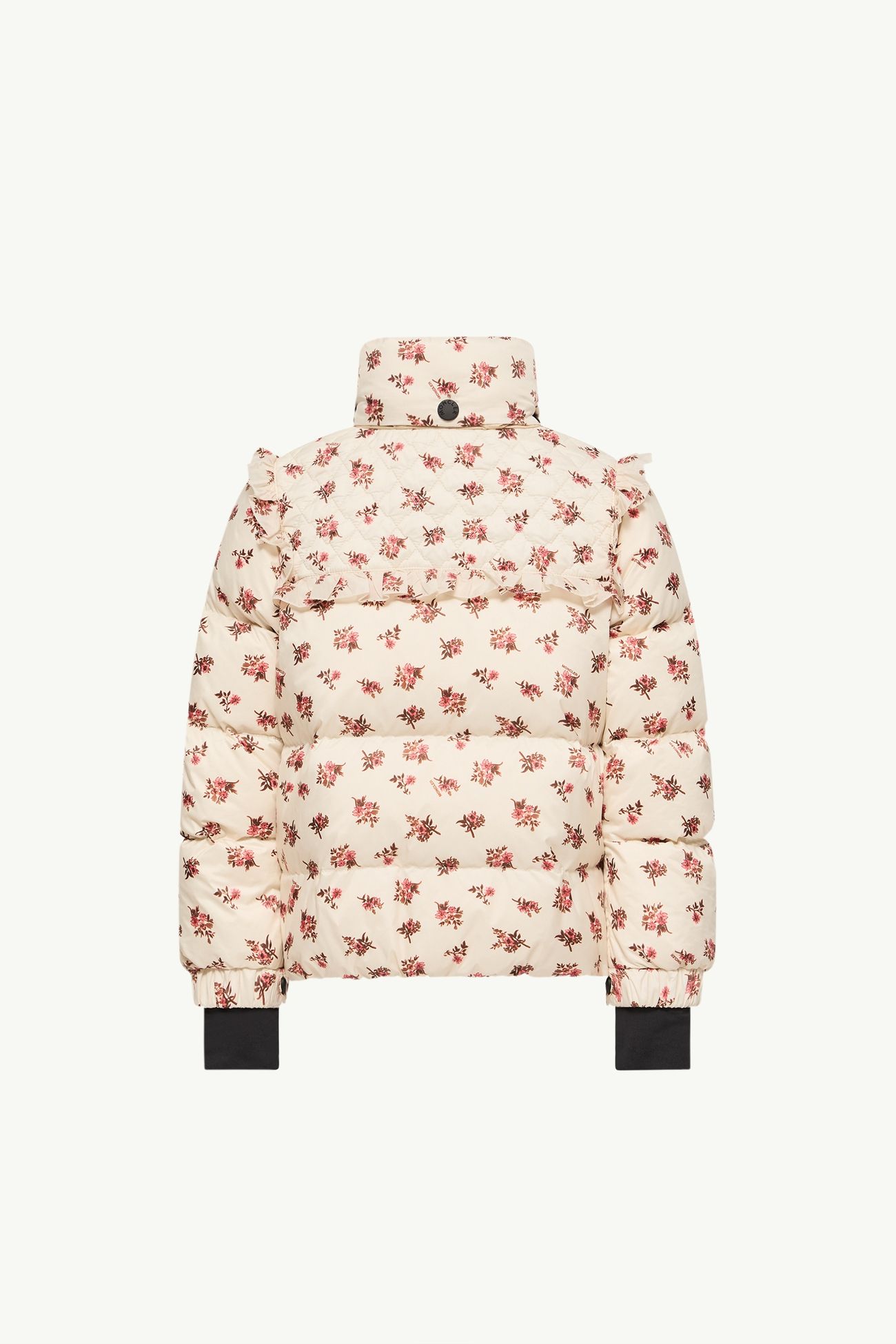 Chaqueta de esquí aislante con estampado floral Larosiere Niña Blanco & Rosa Moncler 2
