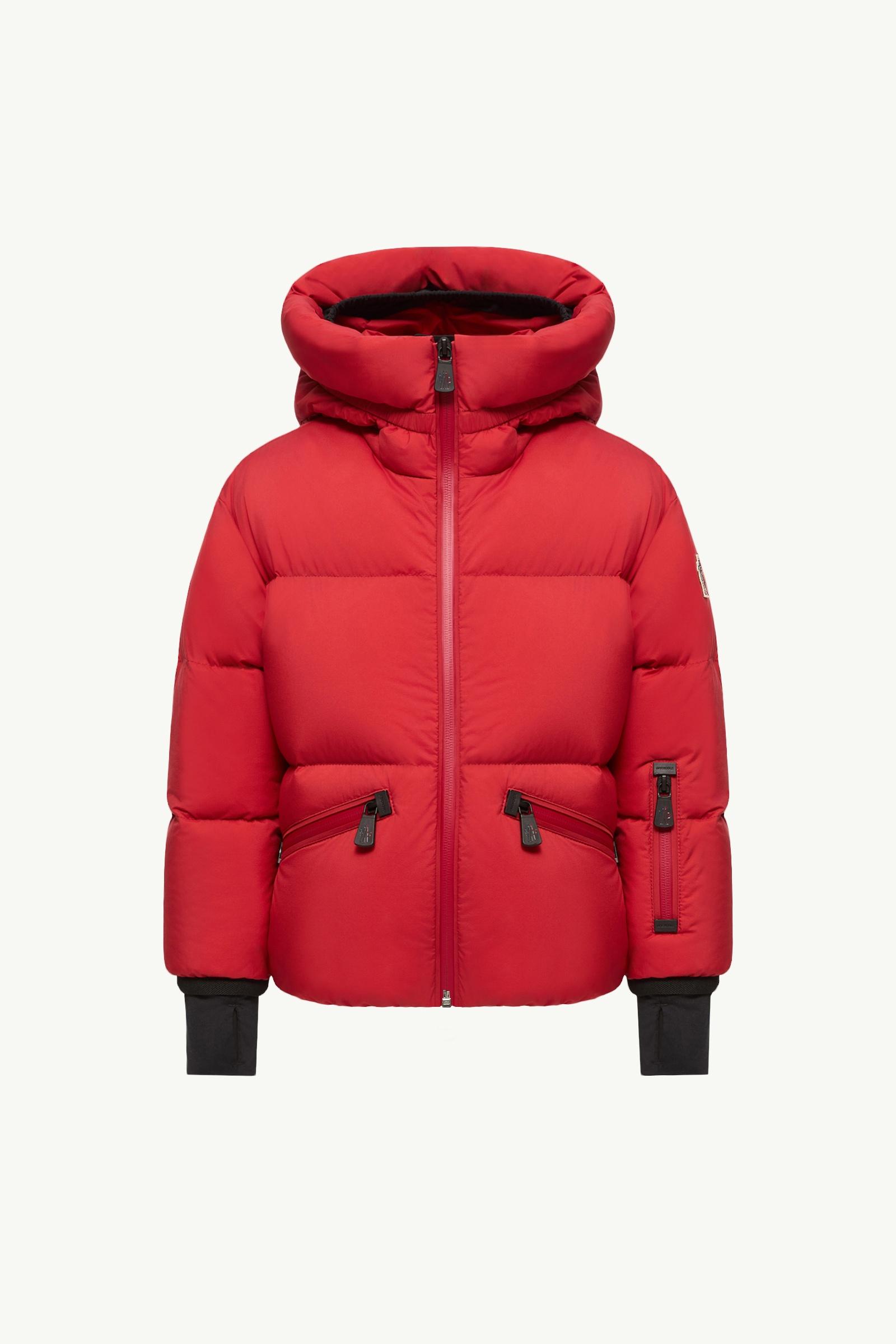 Allesaz Hooded Down Ski Jacket Girl Red Moncler, 1 of 0