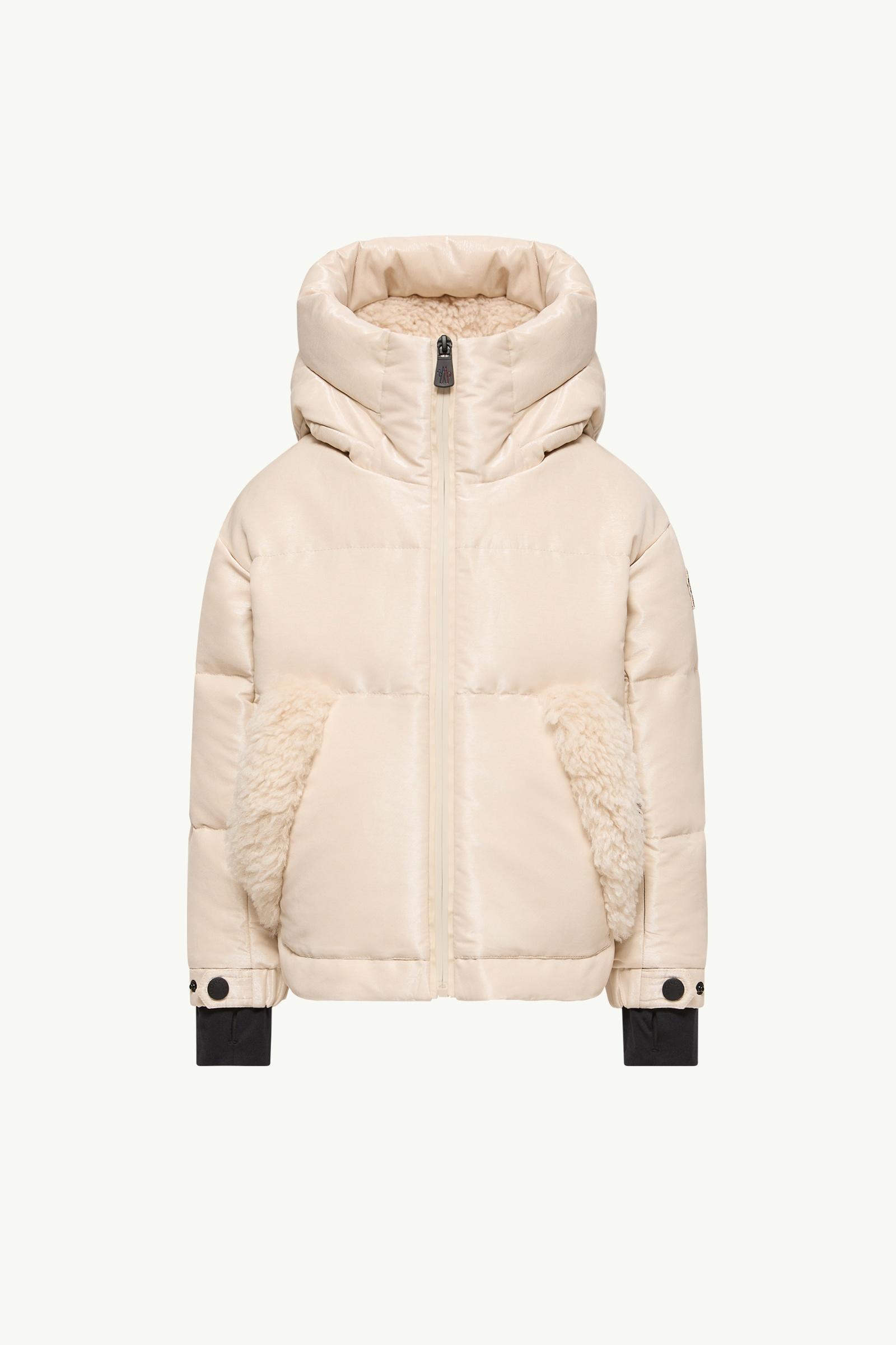 Eibsee isolierte Skijacke mit Kapuze Mädchen Hellbeige Moncler, 1 of 0
