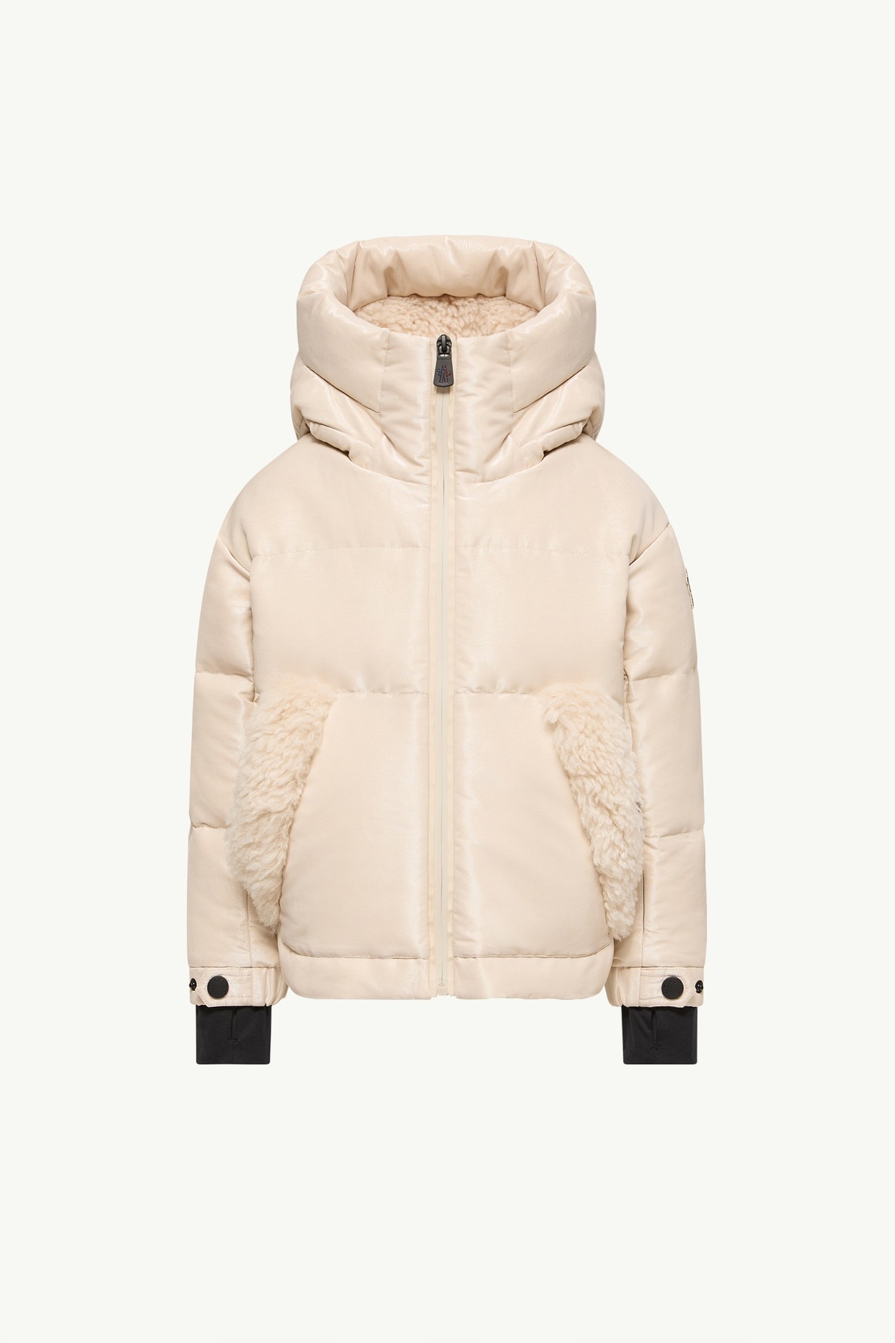Eibsee Hooded Insulated Ski Jacket Girl Light Beige Moncler 0