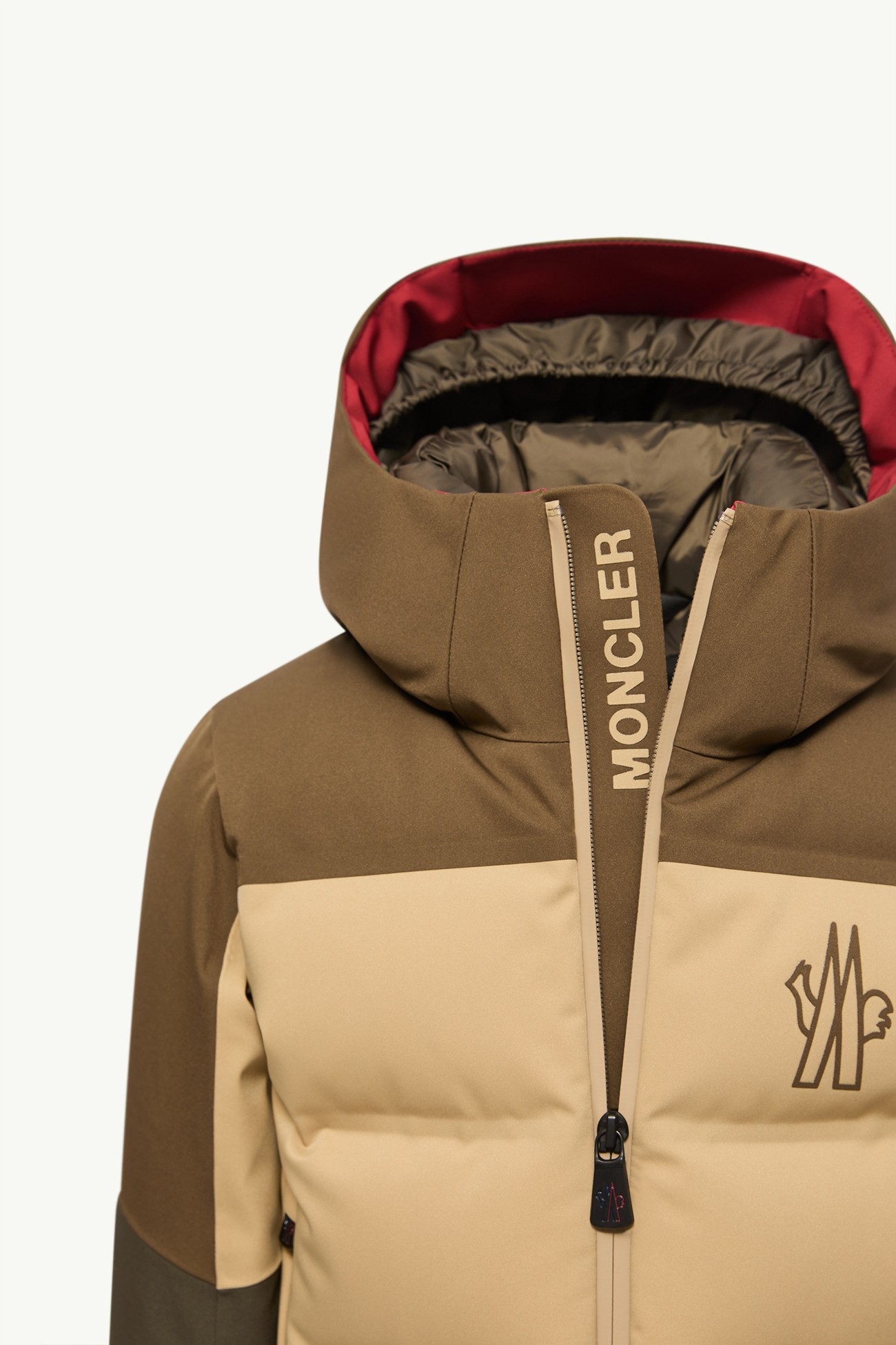 New Montmiral連帽保暖滑雪外套 男童 米色和啡色 Moncler 3