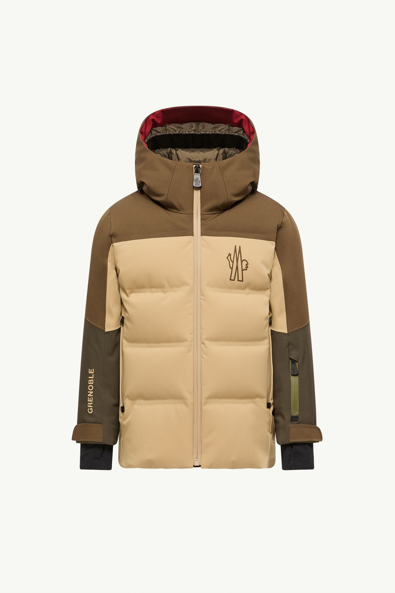 New Montmiral男童连帽保暖夹克外套 男童 米色&棕色 Moncler 0