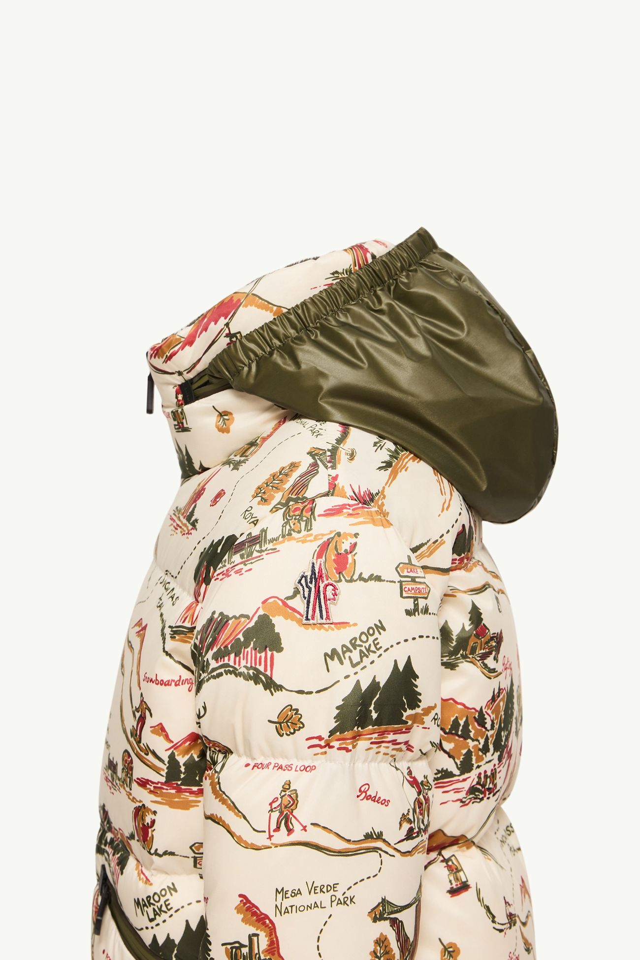 Chaqueta de esquí aislante Verdons Niño Blanco & Verde Moncler 1