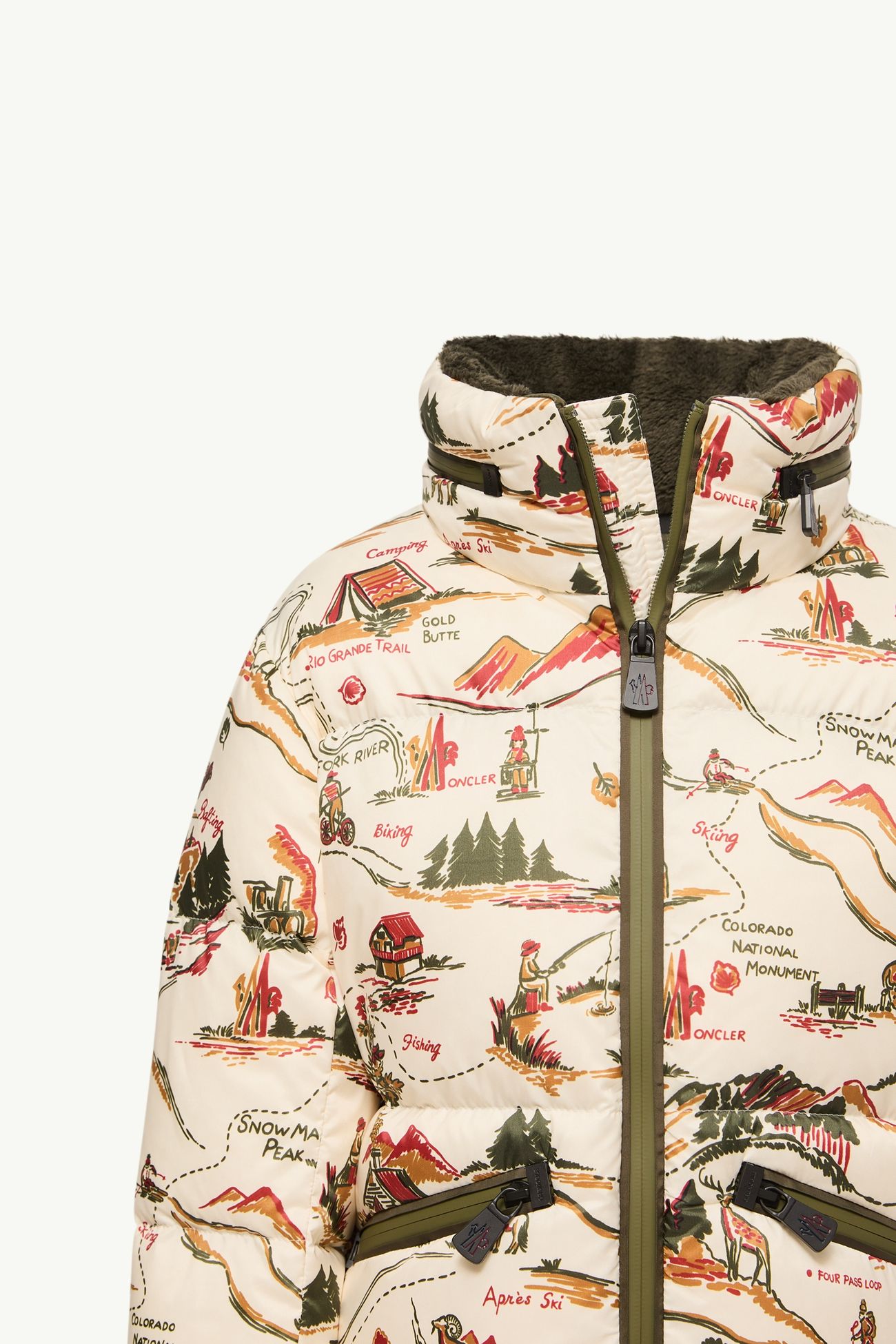 Verdons保暖滑雪外套 男童 白色和綠色 Moncler 3