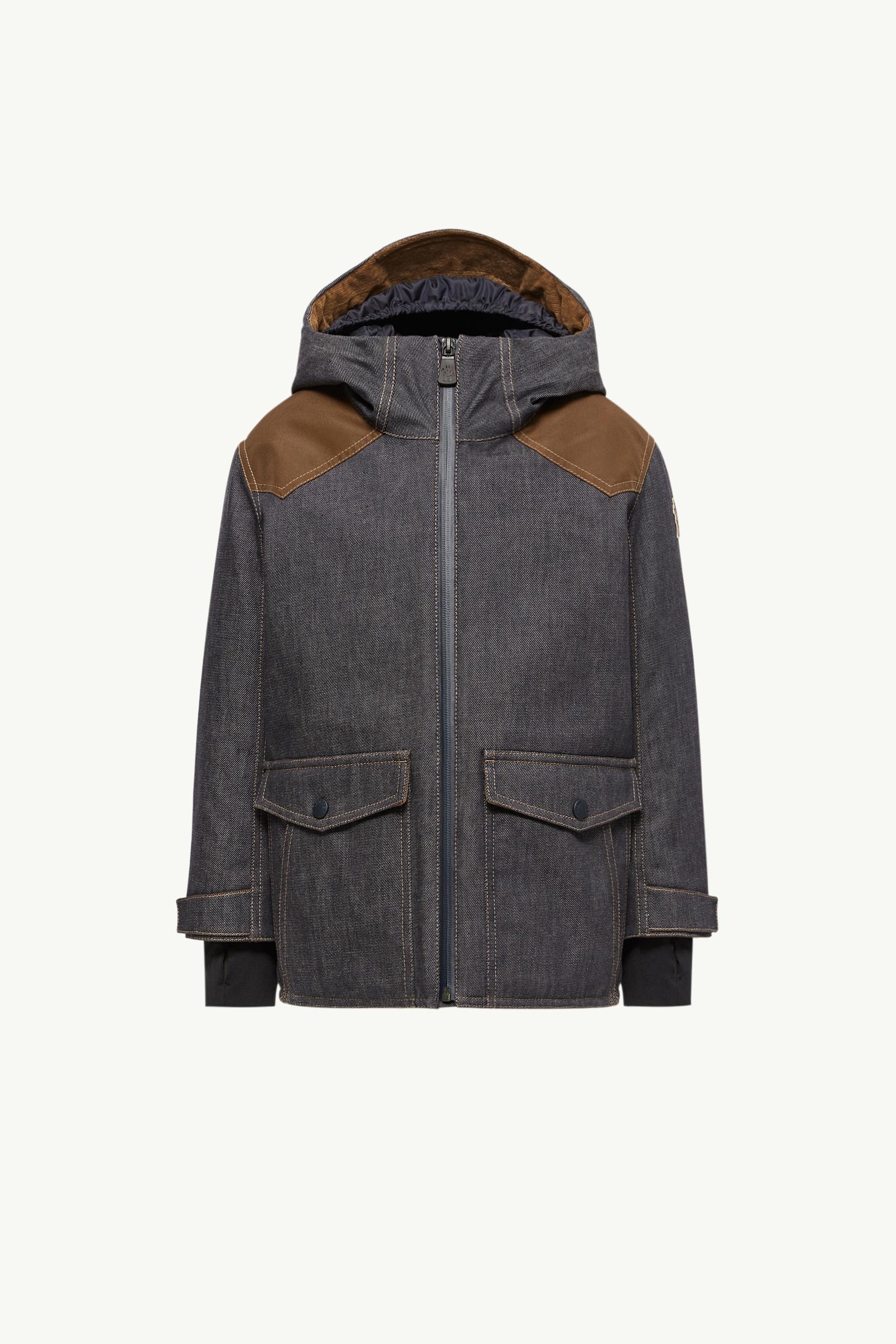 Langtang Hooded Denim Insulated Ski Jacket Gender Neutral Denim Blue Moncler, 1 of 0