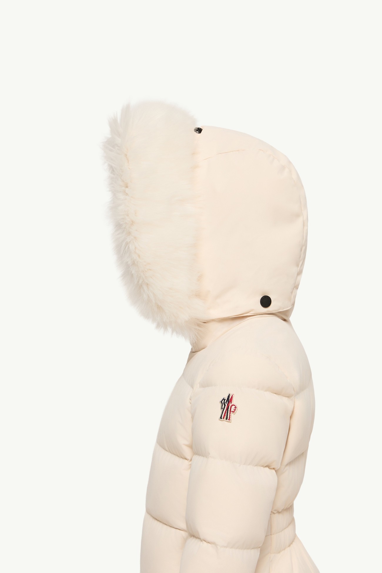 Chaqueta de esquí aislante con capucha New Guyane Niña Blanco Marfil Moncler 1