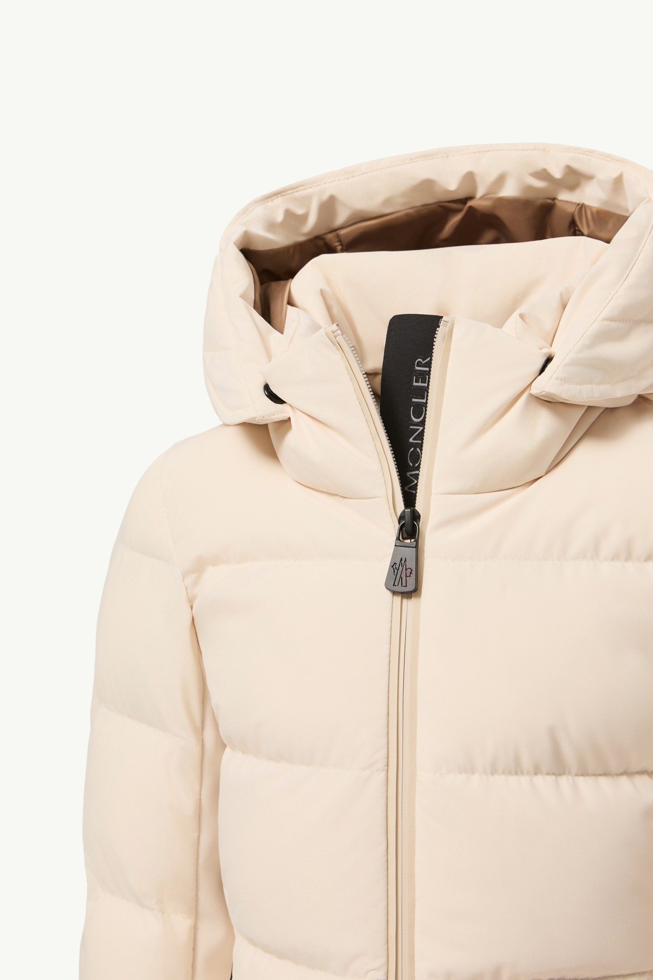 New Guyane isolierte Skijacke mit Kapuze Mädchen Weiß-Elfenbein Moncler 5