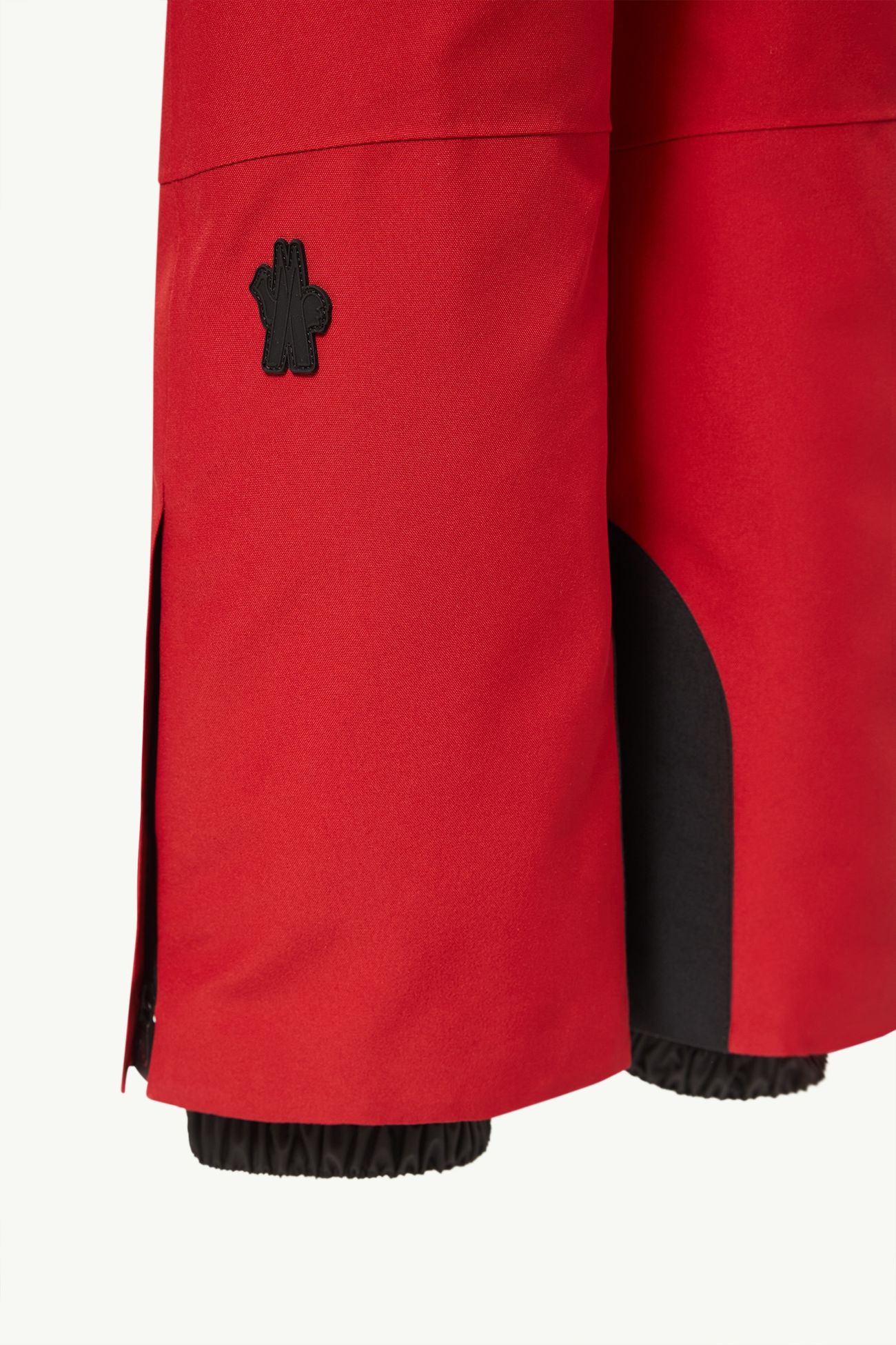 Isolierte Ski-Latzhose Genderneutral Schwarz & Rot Moncler 3