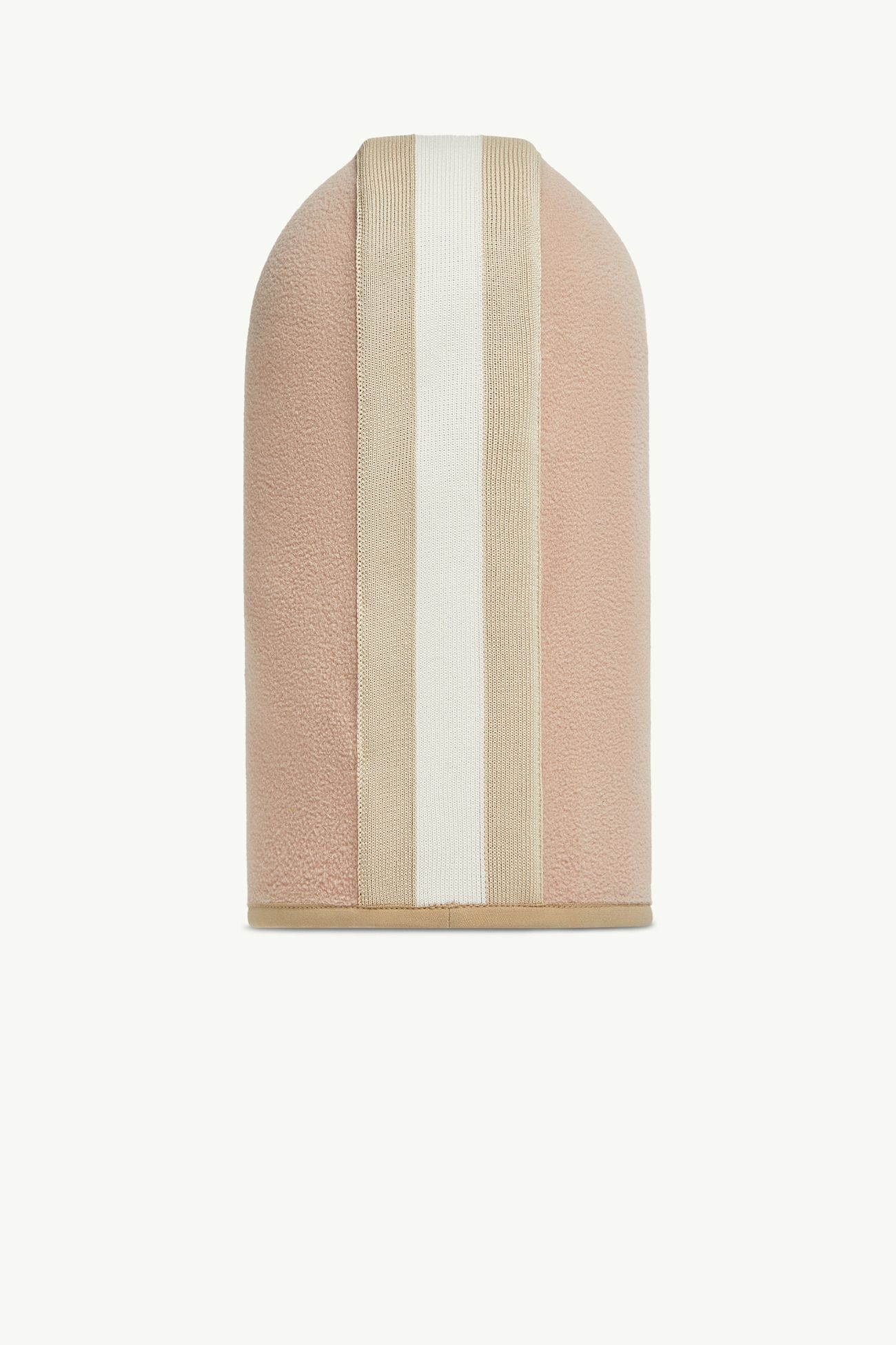 Sturmhaube aus Fleece mit gestreiftem Besatz Mädchen Pink Moncler 2